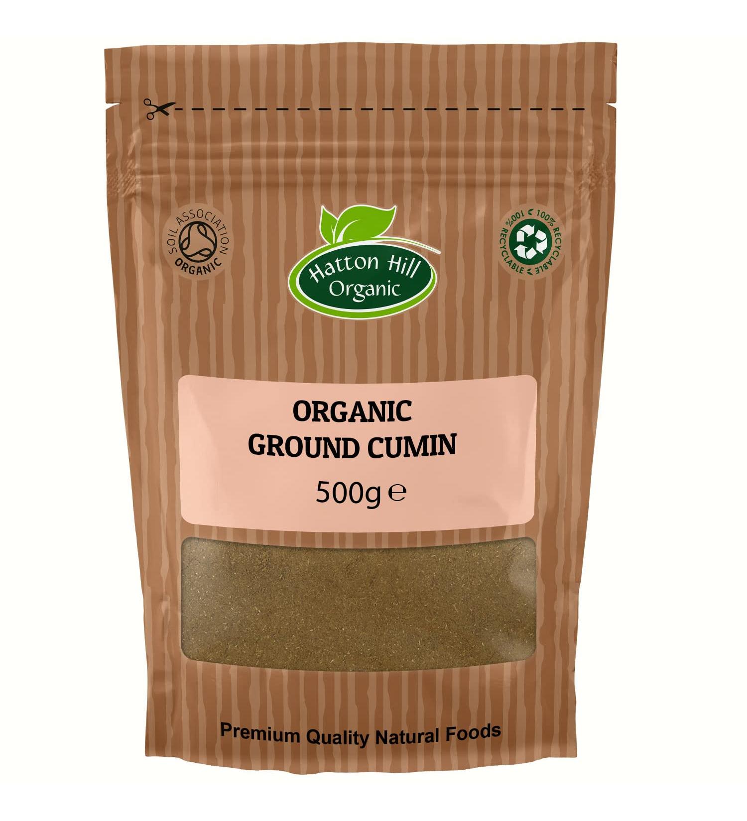 Hatton Hill Organic Cumin Powder 500g - Pure & Natural Ground Cumin - Buy Online on GoSupps.com