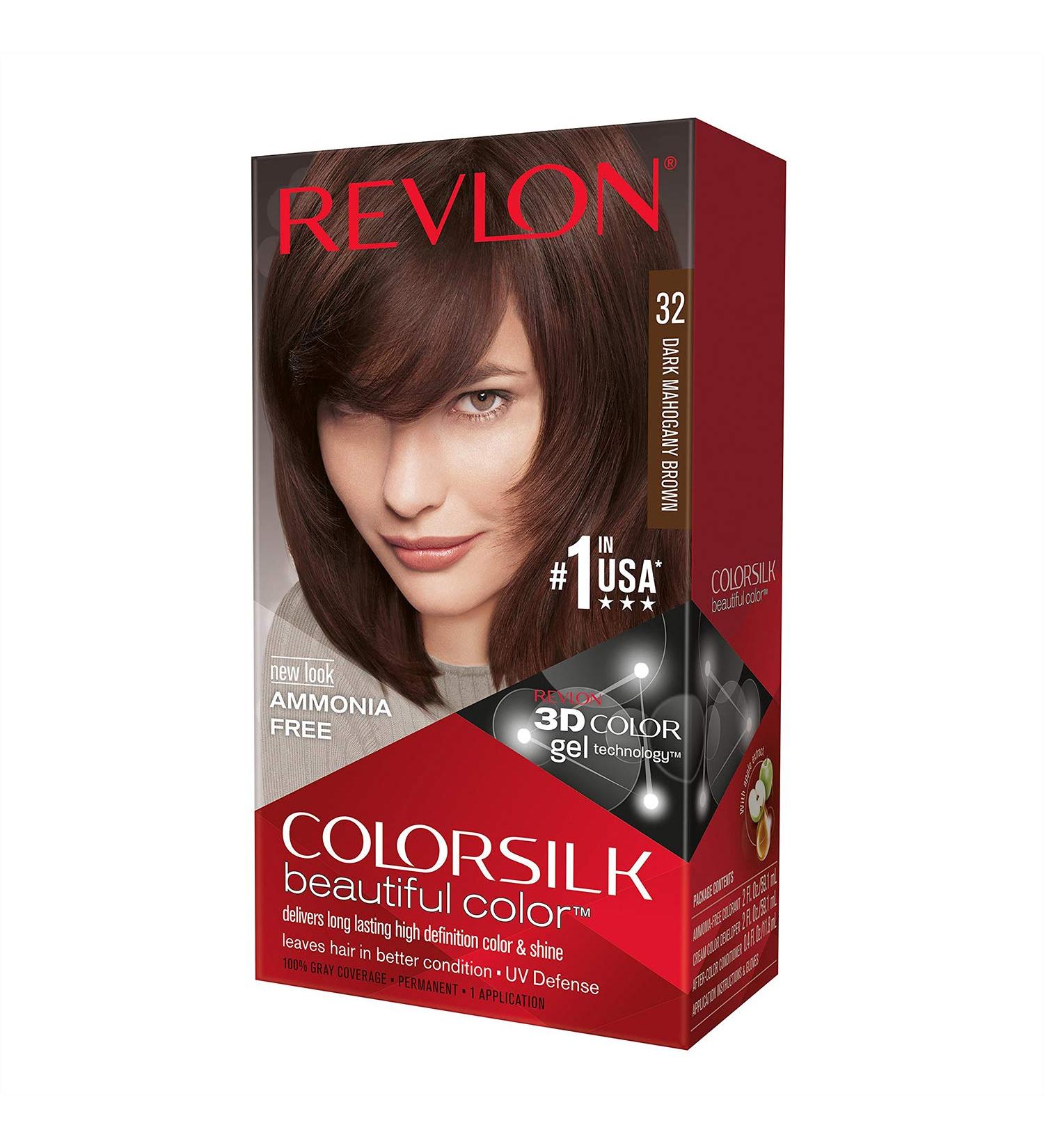 Colorsilk Permanent Haircolor - Dark Mahogany Brown (32/3RB) by Revlon - Buy Online on GoSupps.com