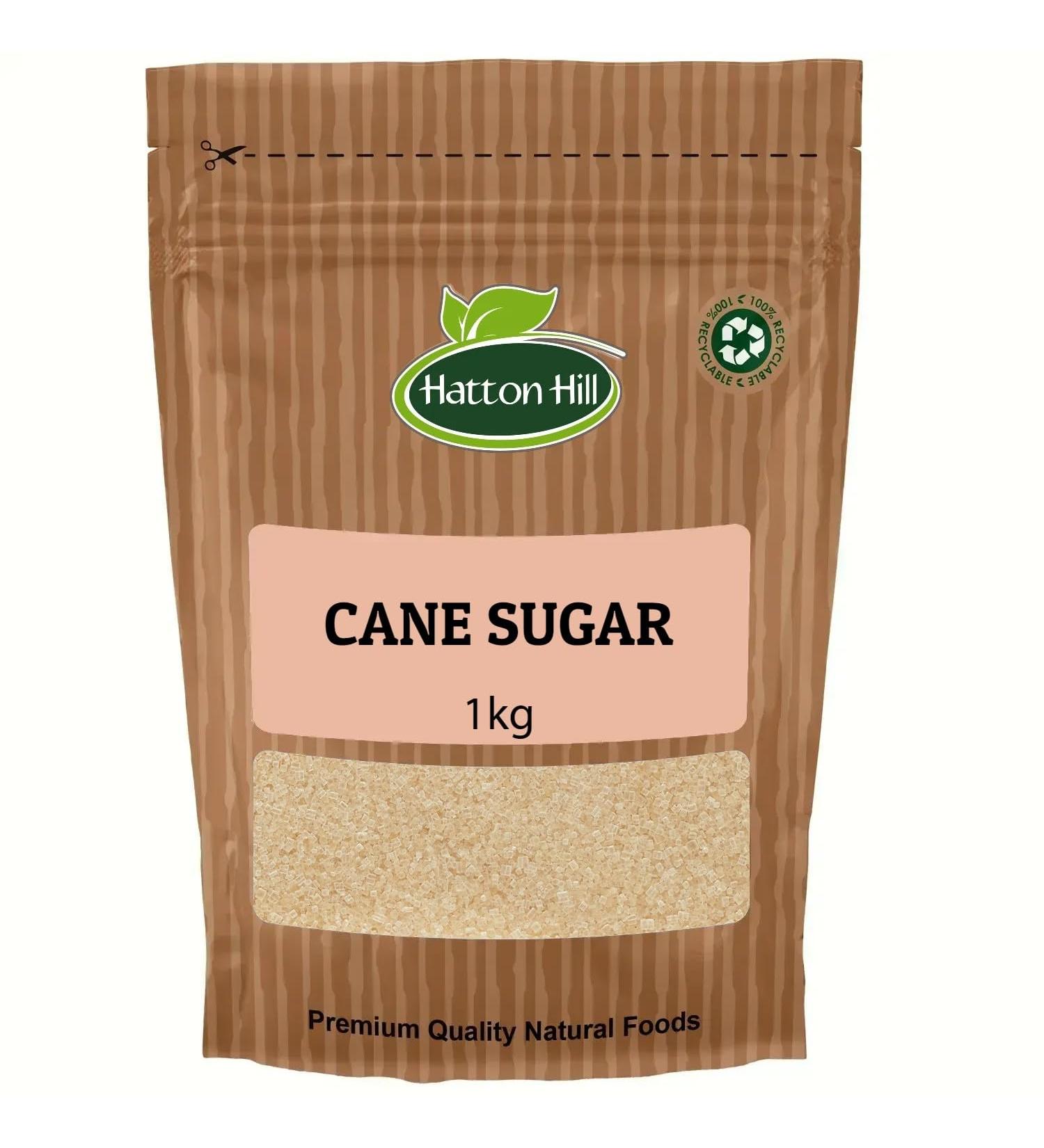 Cane Sugar 1kg by Hatton Hill - Natural Pure and Raw