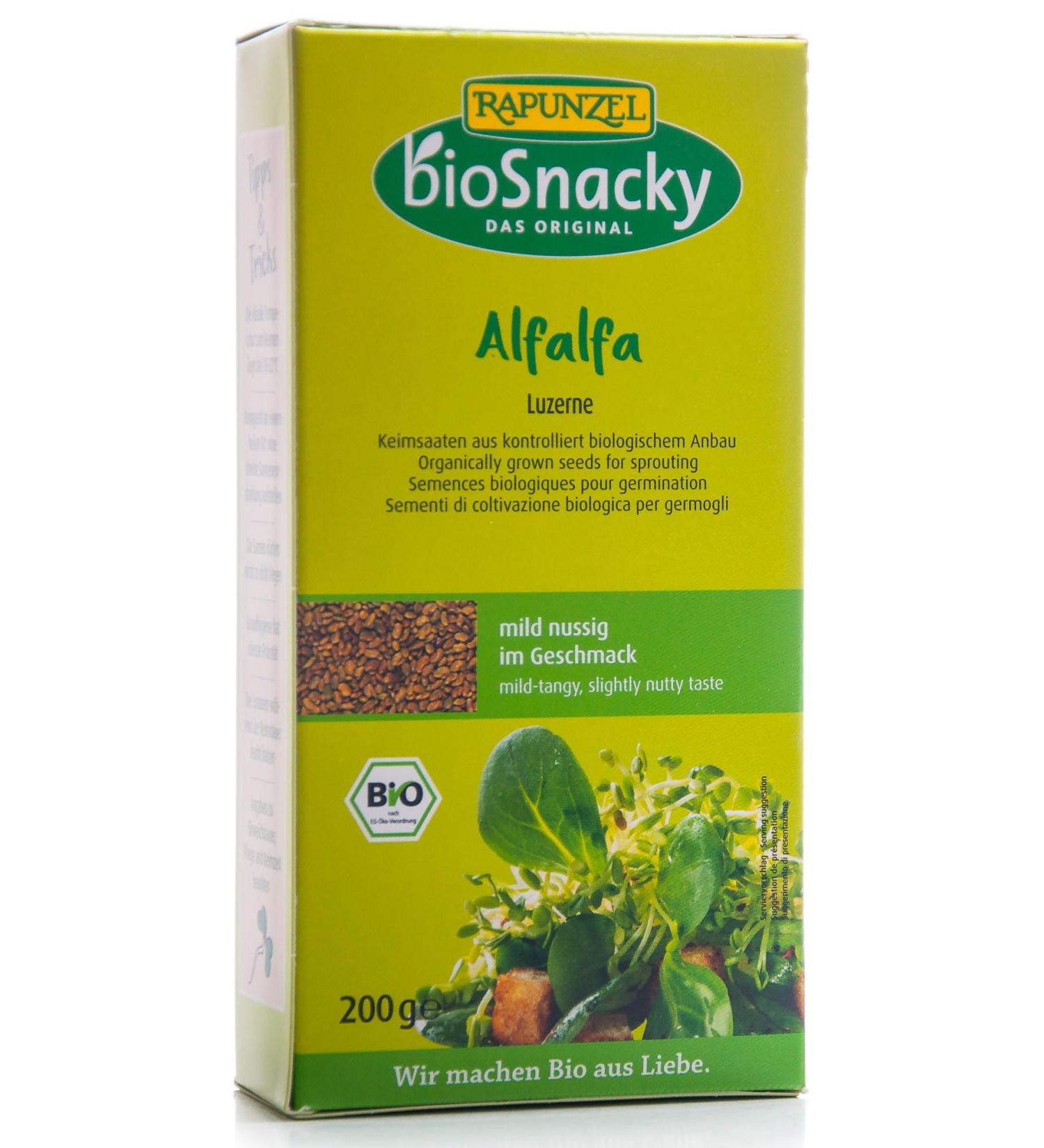 Rapunzel Naturkost AG Rapunzel Alfalfa Luzerne bioSnacky 1 x 200 gram + - Buy Online on GoSupps.com
