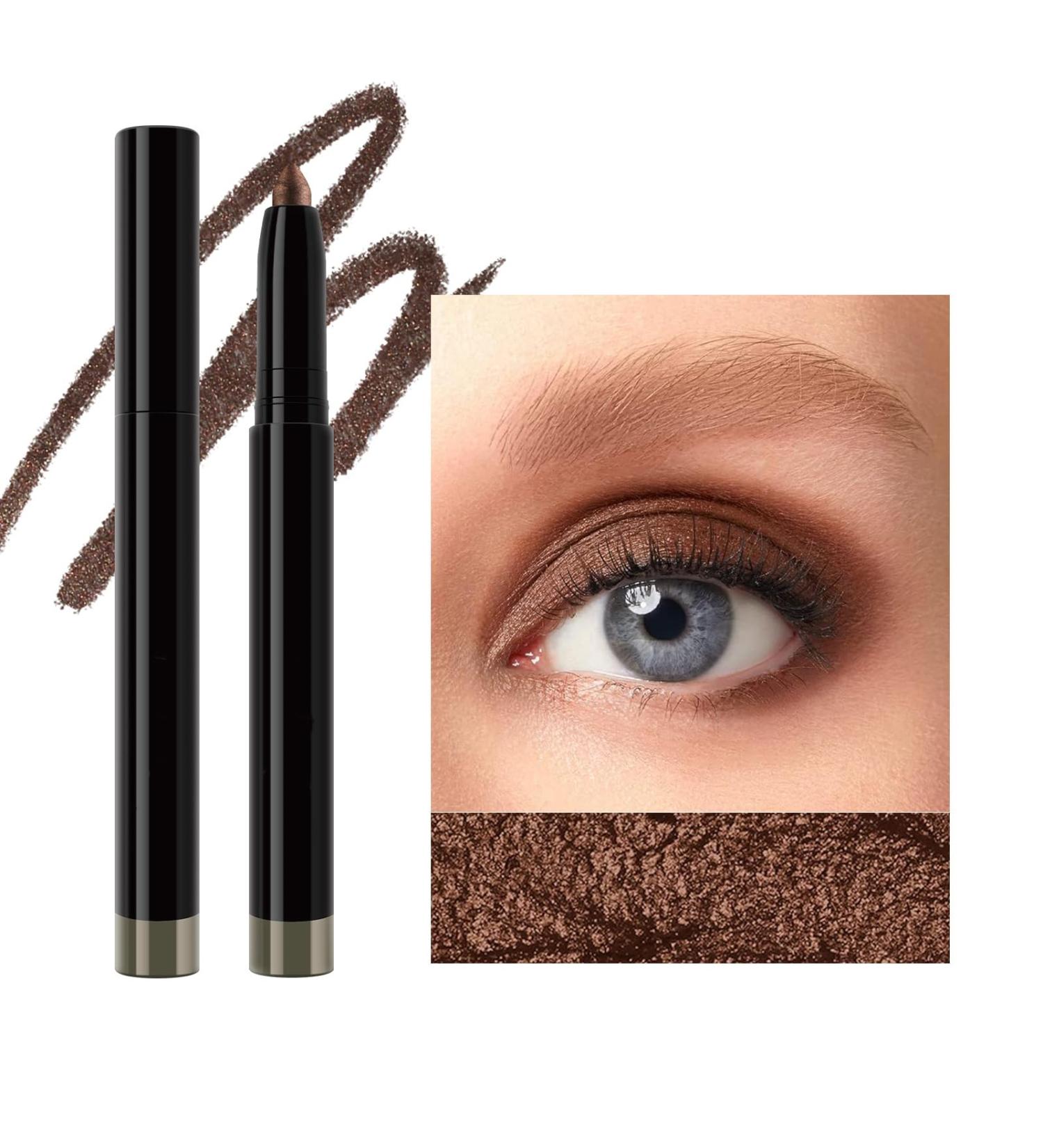 Pearlescent Eyeshadow Stick Eyeliner Long Lasting Glow Stick Highlighter Contour Makeup Stick (7) - Buy Online on GoSupps.com