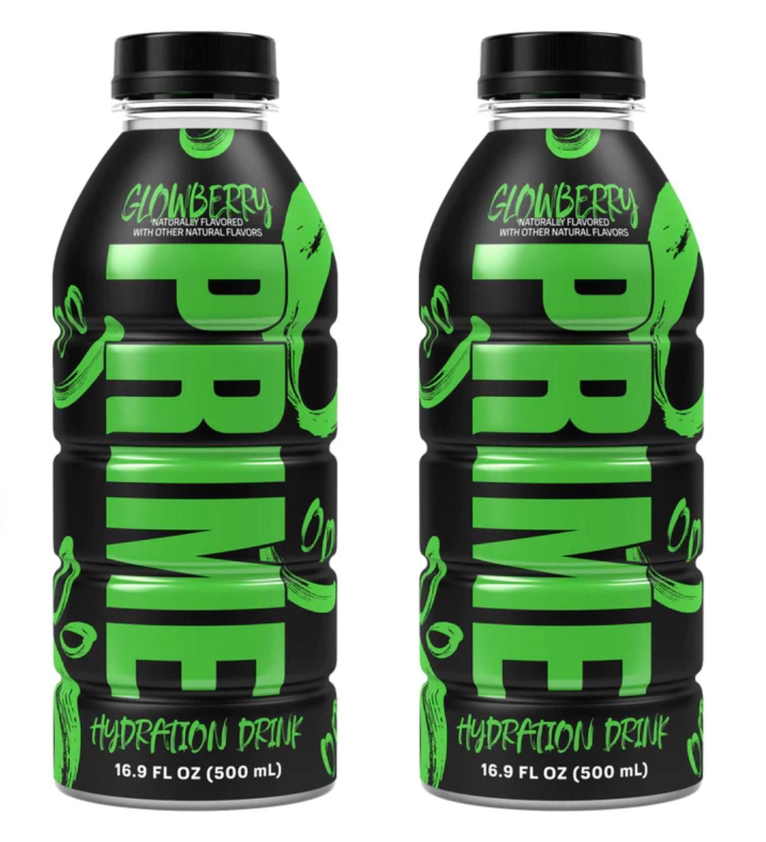 Prime Hydration Glowberry - (Pack of 2) - BLACK EDITION - By Logan Paul & KSI - 2 x 500ml Bottle Coconut 500 ml (Pack of 2) - Buy Online on GoSupps.com