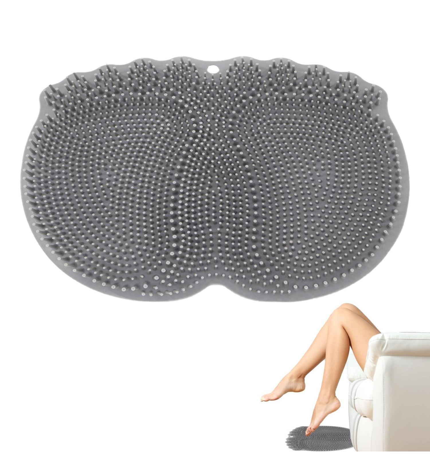 Abbto Foot Scrubber for Shower - Non-Slip Suction Cup Mat for Cleaning & Massaging Feet - Buy Online on GoSupps.com