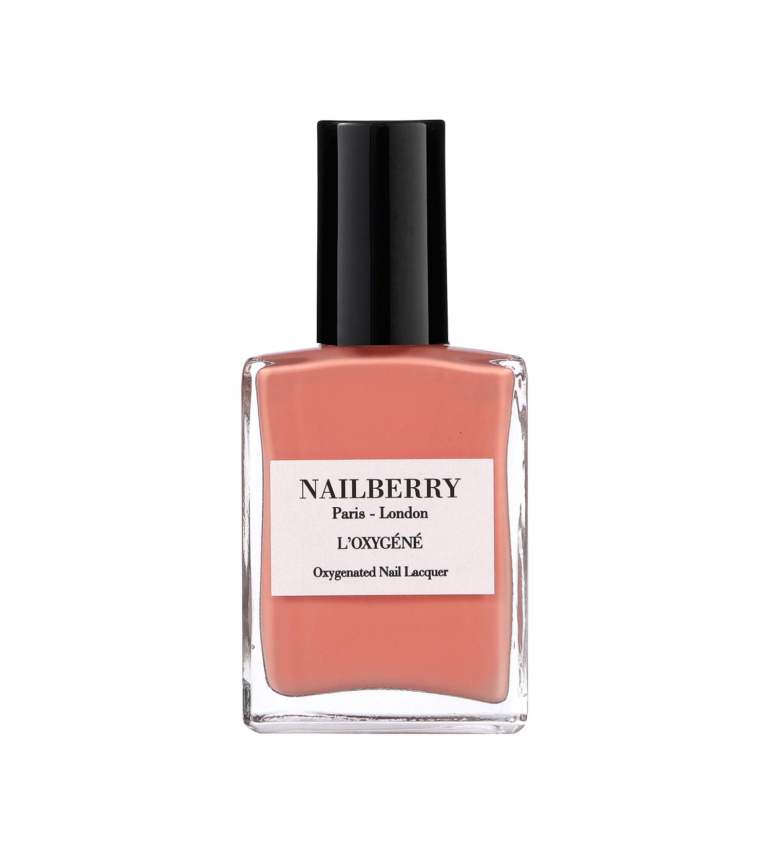 Nailberry L'Oxyg n Oxygenated Nail Lacquer | Peony Blush 216 | Polish for a Healthier Manicure & Long Lasting Colour | 12-Free Vegan Halal Cruelty & Gluten Free