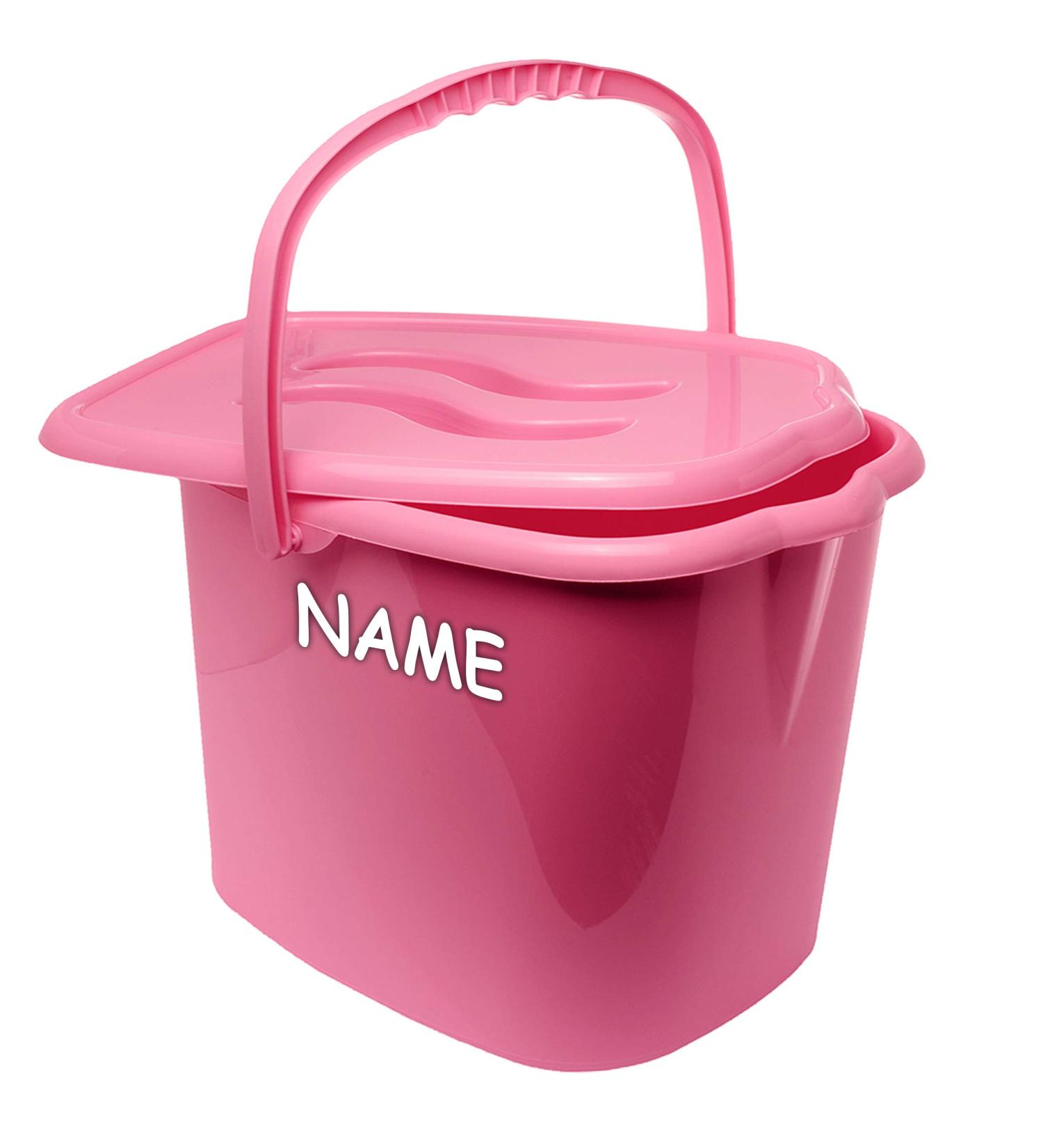 Pink Odor-Tight Cleaning Bucket with Lid & Handle | Bieco 1 Piece Diaper Smell Eliminator - Buy Online on GoSupps.com