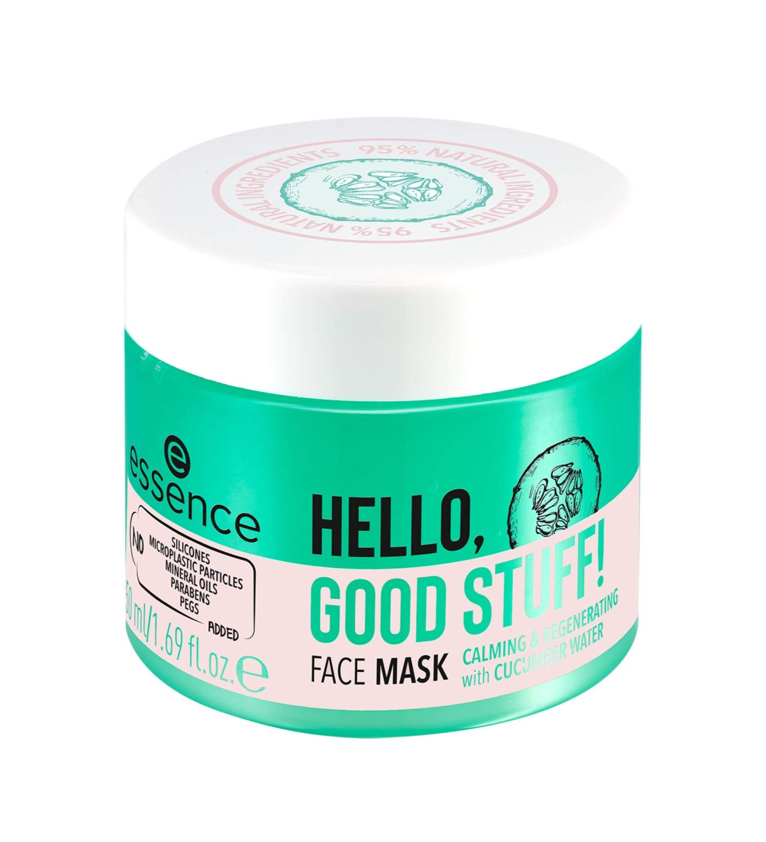 Essence Hello Good Stuff! Green Face Mask - Moisturizing & Soothing Gel Vegan Oil-Free 50ml - International Shipping - Buy Online on GoSupps.com