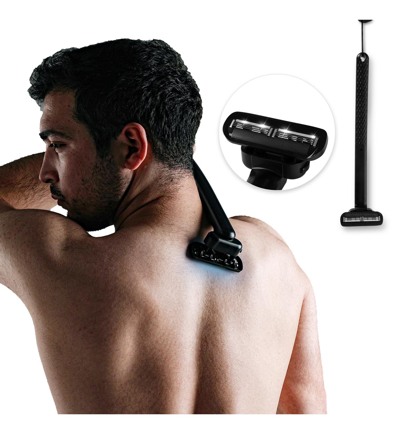 Durimi Back Shavers for Men | DIY Back Hair Shaver with Safety Blade Technology & Ergonomic Handle - Wet or Dry Shaving - Buy Online on GoSupps.com
