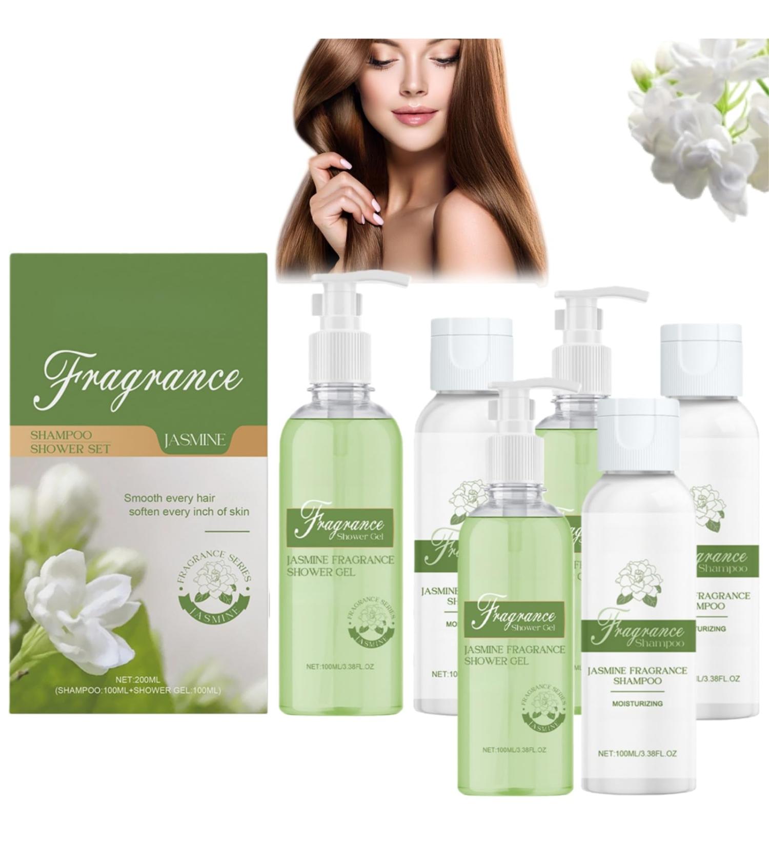 BRVLY Jasmine Shower Gel Shampoo with nourishing serum deeply moisturizing body soap for women and men fragrant foam soap for women sustainably scented for dry and sensitive skin 3 - Buy Online on GoSupps.com