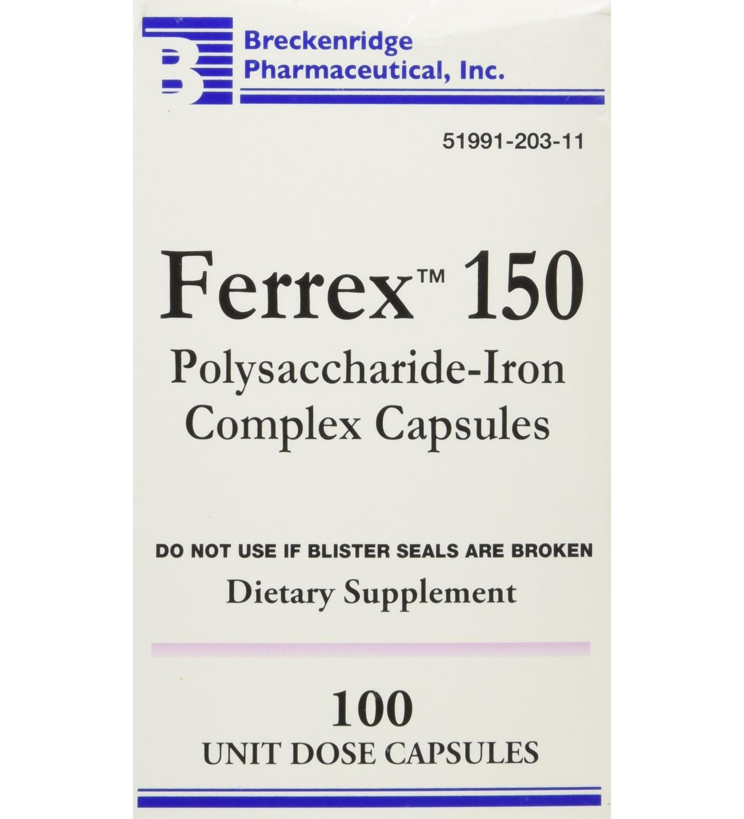 Ferrex 150 Capsules - 10X10 UD Pack - Buy Online on GoSupps.com