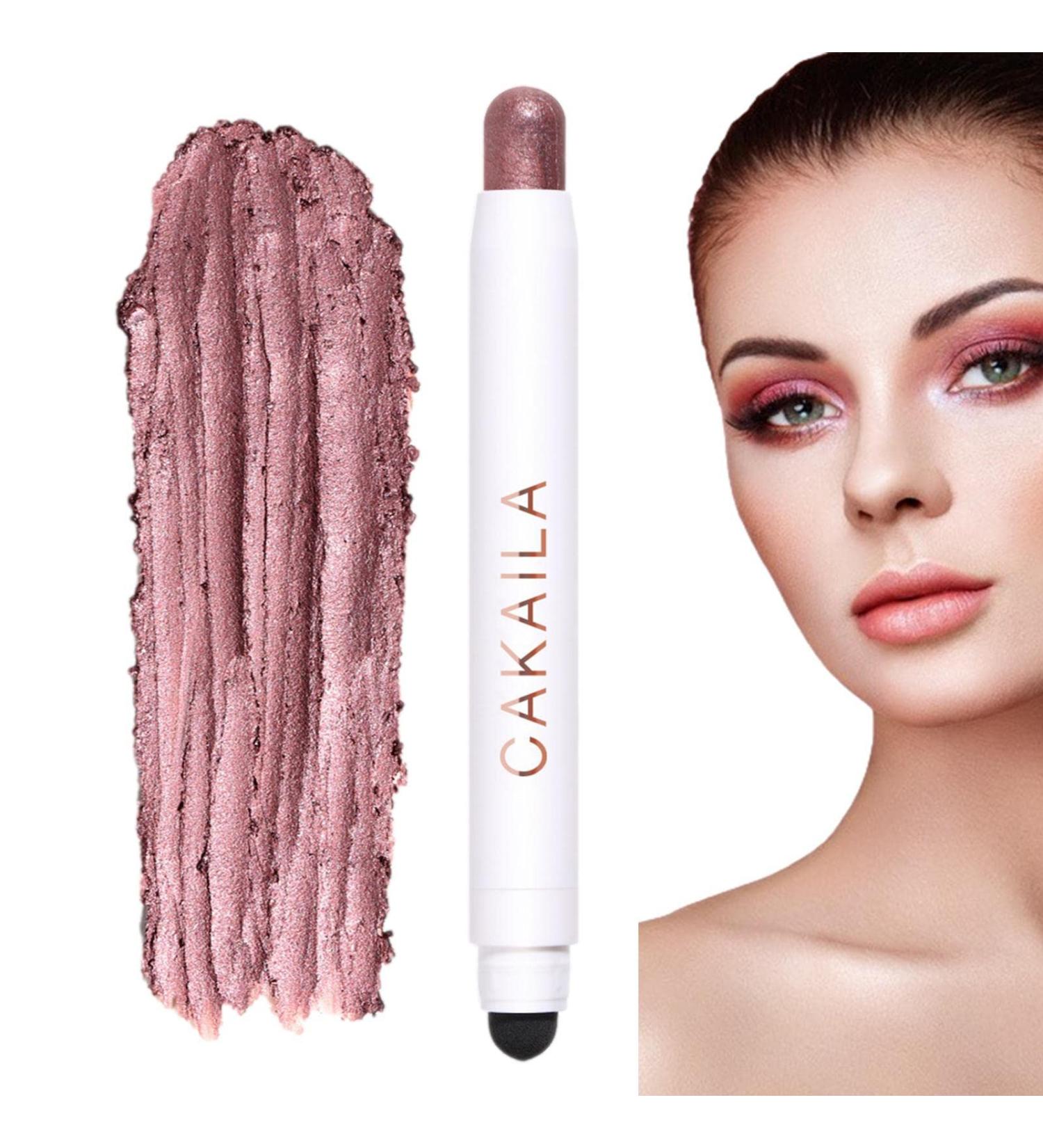  Rosixehird Cream-colored eyeliner pencil | Double-ended sweat-resistant cream eyeshadow for mature skin Highlighter Stick Makeup Pencil with automatic rotation for a - Buy Online on GoSupps.com