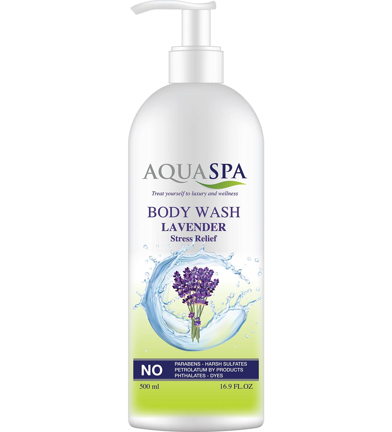 Relaxing Lavender Body Wash 16.9 Oz - Stress Relief & Soothing Aromatherapy - International Shipping - Buy Online on GoSupps.com