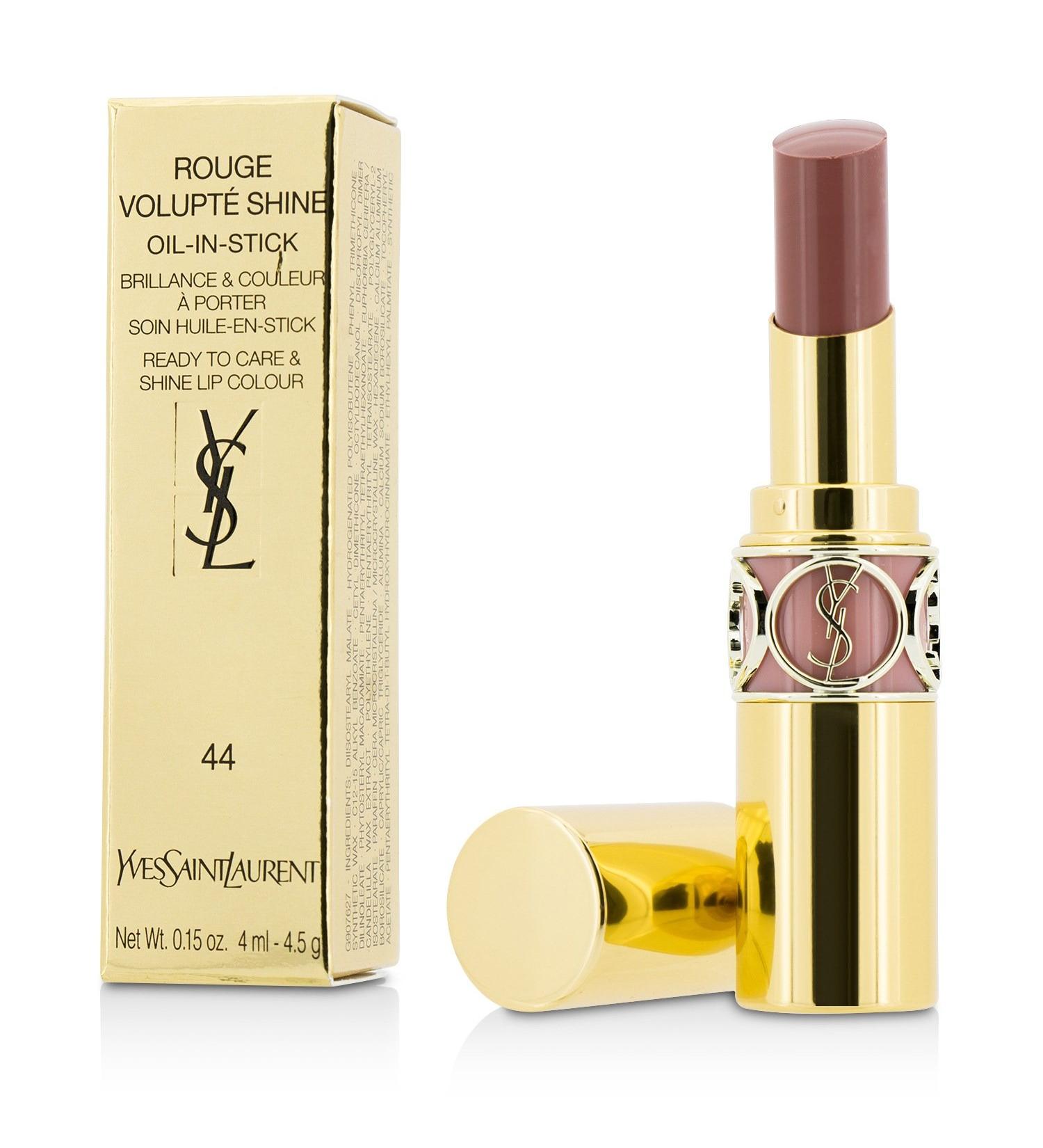 Yves Saint Laurent Rouge Volupt Shine Lipstick Balm 44 Nude Lavalliere - Buy Online | International Shipping Available - Buy Online on GoSupps.com