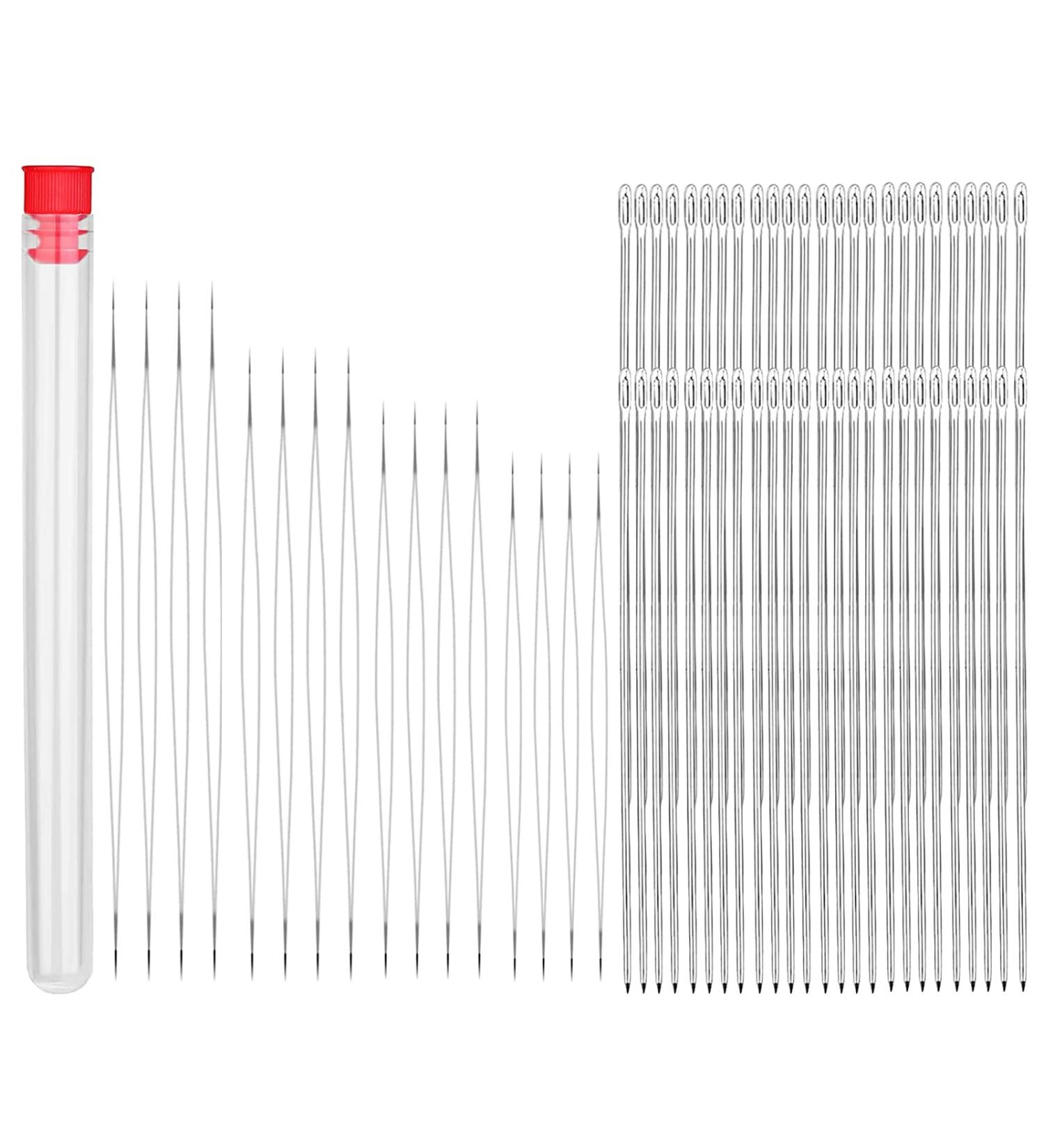 66 PCS Beading Needles for Jewelry Making - 3.9-5.4 inch Sewing Needles for Bead Spinner - Craft Tool Accessories for DIY Waist Beads, Necklaces, Bracelets - Buy Online on GoSupps.com