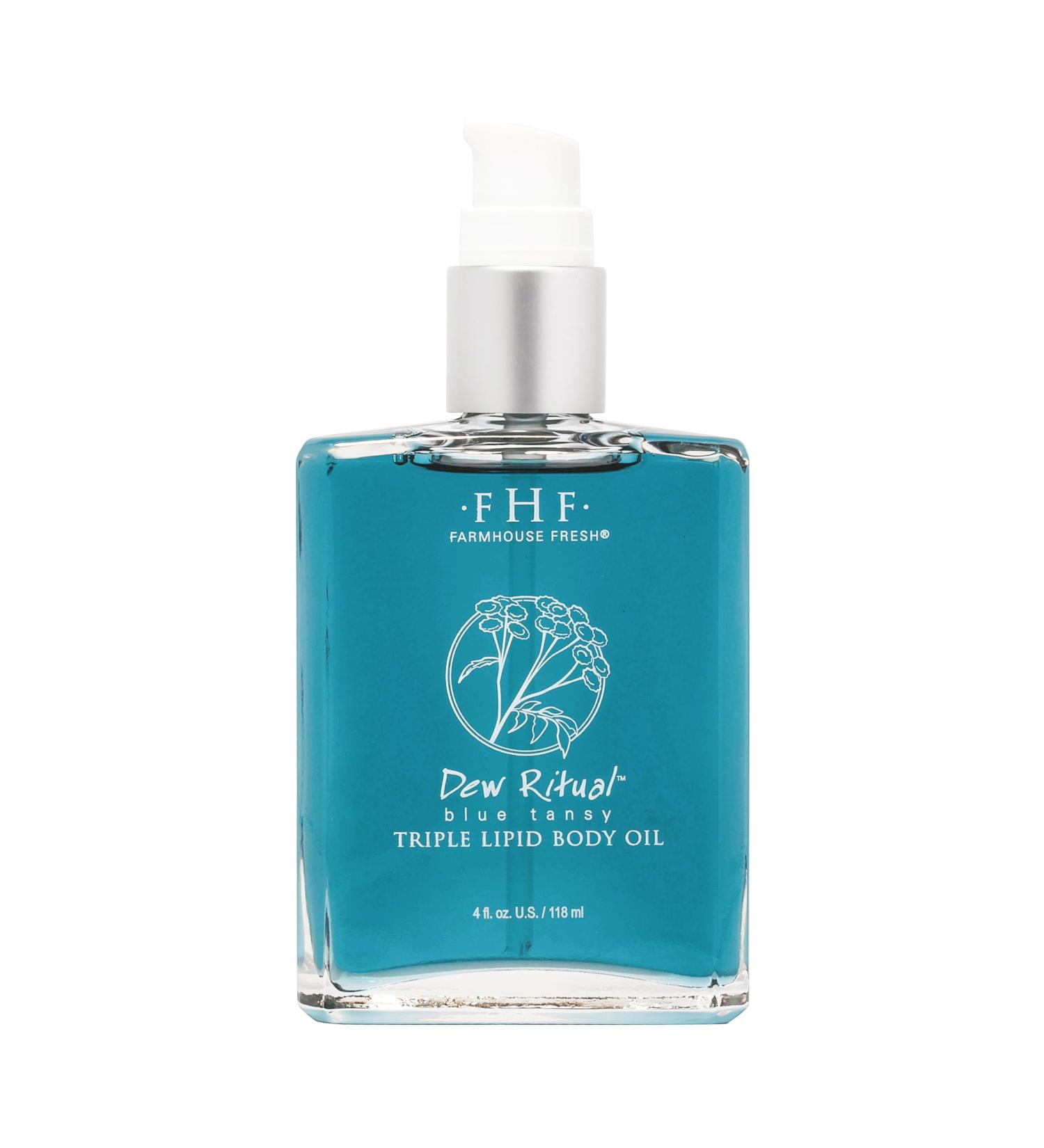 FarmHouse Fresh Dew Ritual Blue Tansy Triple Lipid Body Oil 4 oz