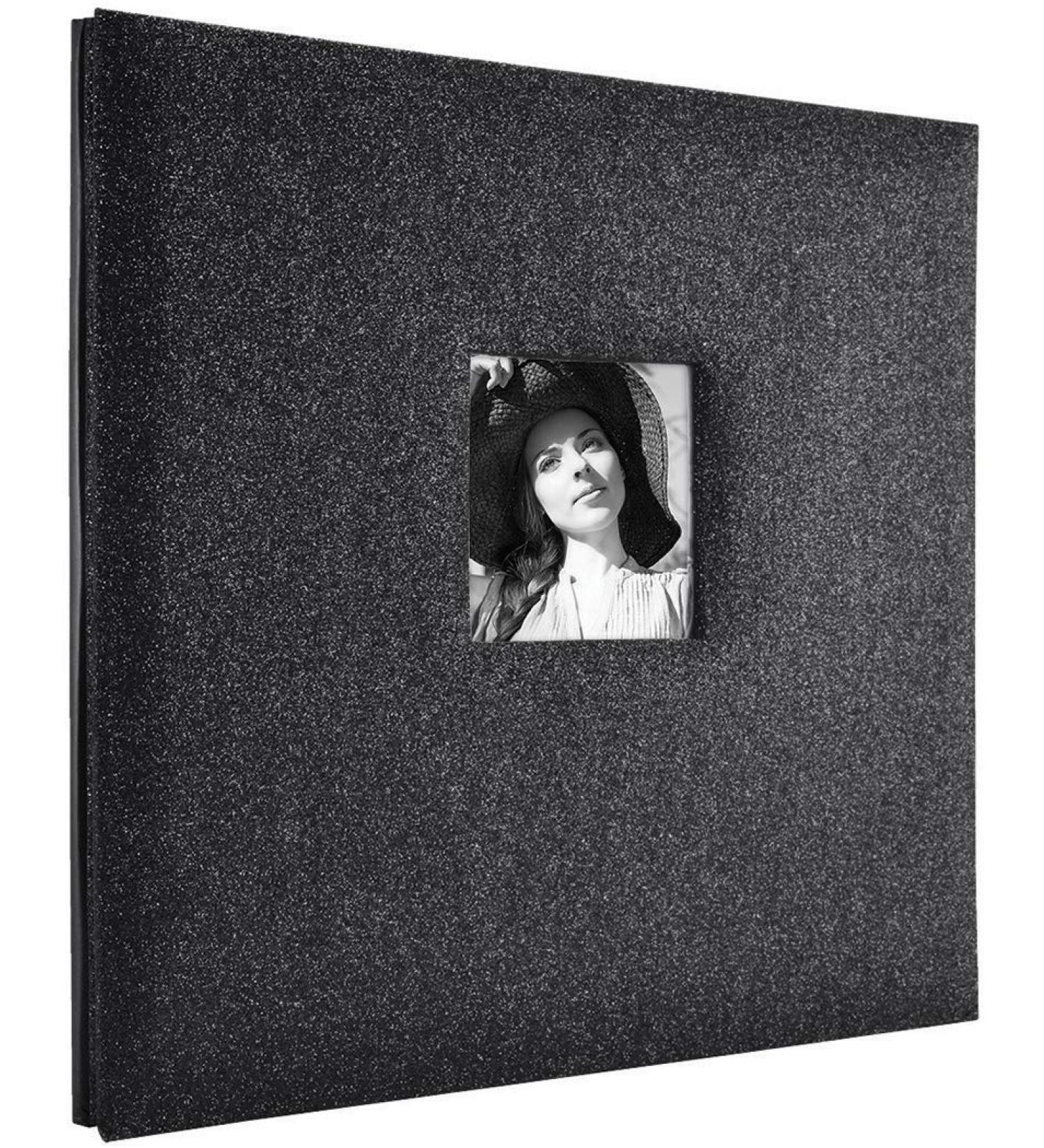 10-Page Glitter Scrapbook Album | MCS Expandable | 12x12 Inch Pages | Photo Opening Cover | 13.5x12.5 Inch | Black Diamond - Buy Online on GoSupps.com