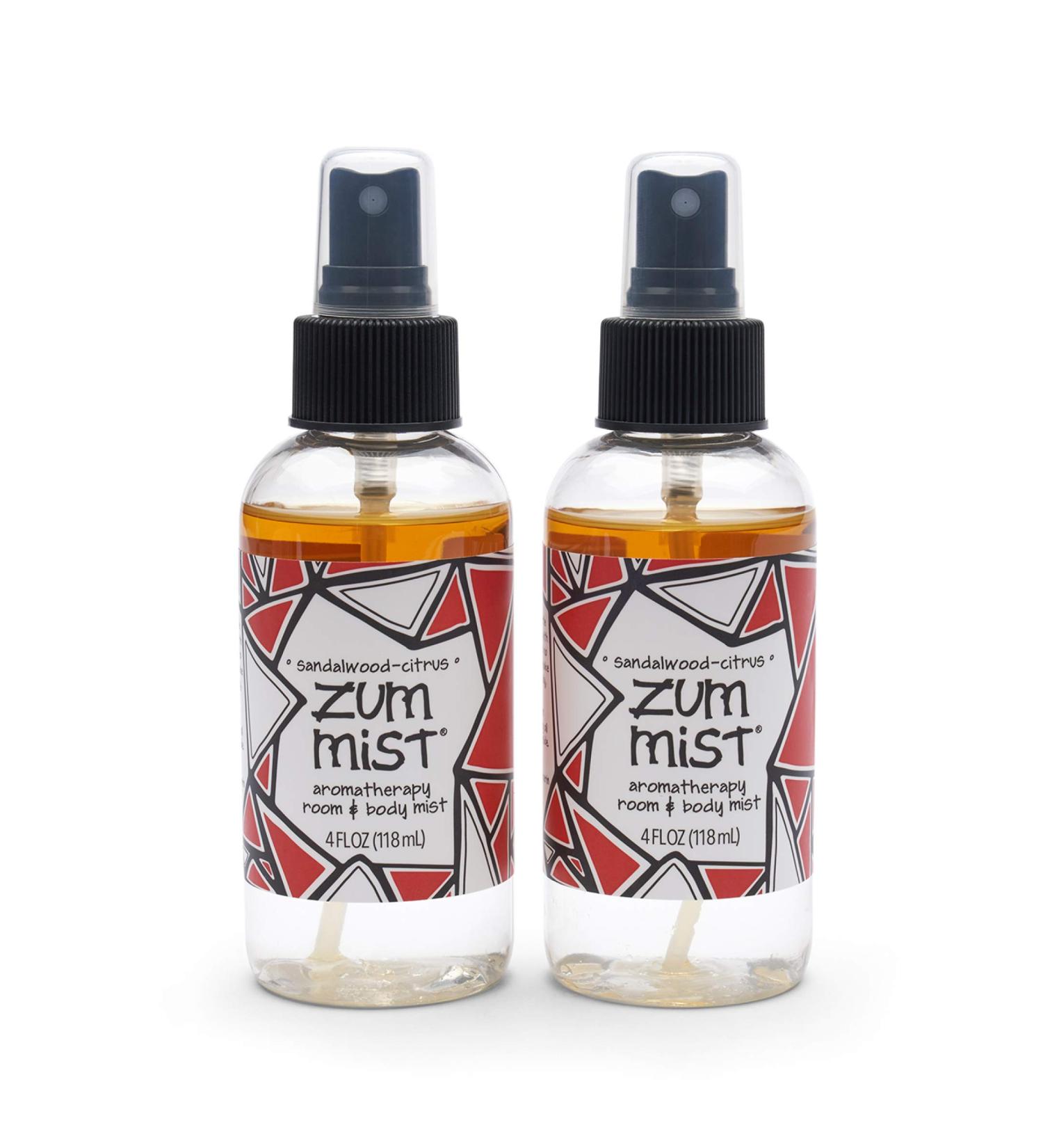 Zum Mist Sandalwood-Citrus Room and Body Spray - 4 fl oz (2 Pack) - Buy Online on GoSupps.com