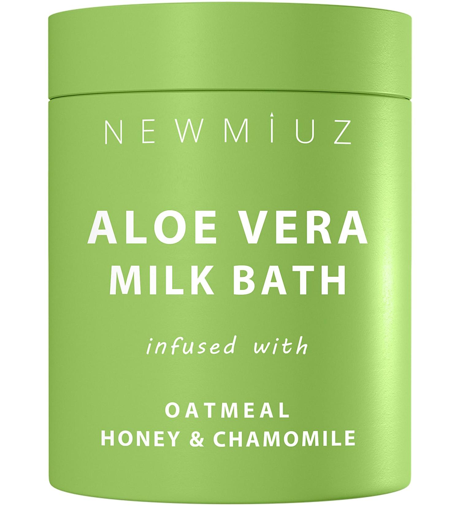 Creamy Oats Milk Bath Soak - Hydrating Spa Bath Salt with Aloe Vera & Chamomile | Perfect Relaxation Gifts for Women - Mother s Birthday & Christmas Stocking Stuffers - Buy Online on GoSupps.com