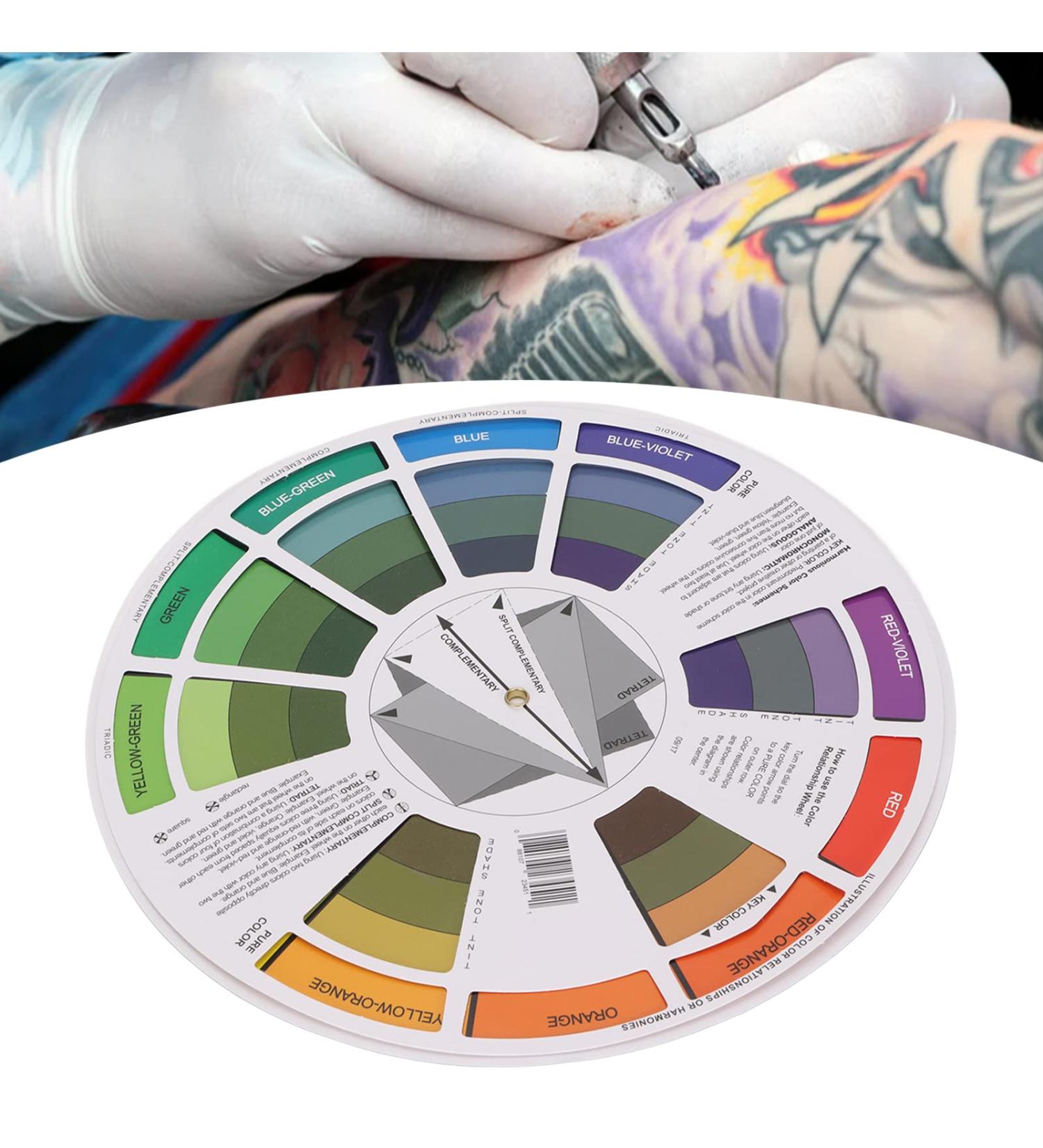 Color Wheel Guide for Art and Makeup Mixing - Creative Chromatic Circle for Paint and Blend Board - Small Pocket Size for Art Class and Learning Tool - Buy Online on GoSupps.com