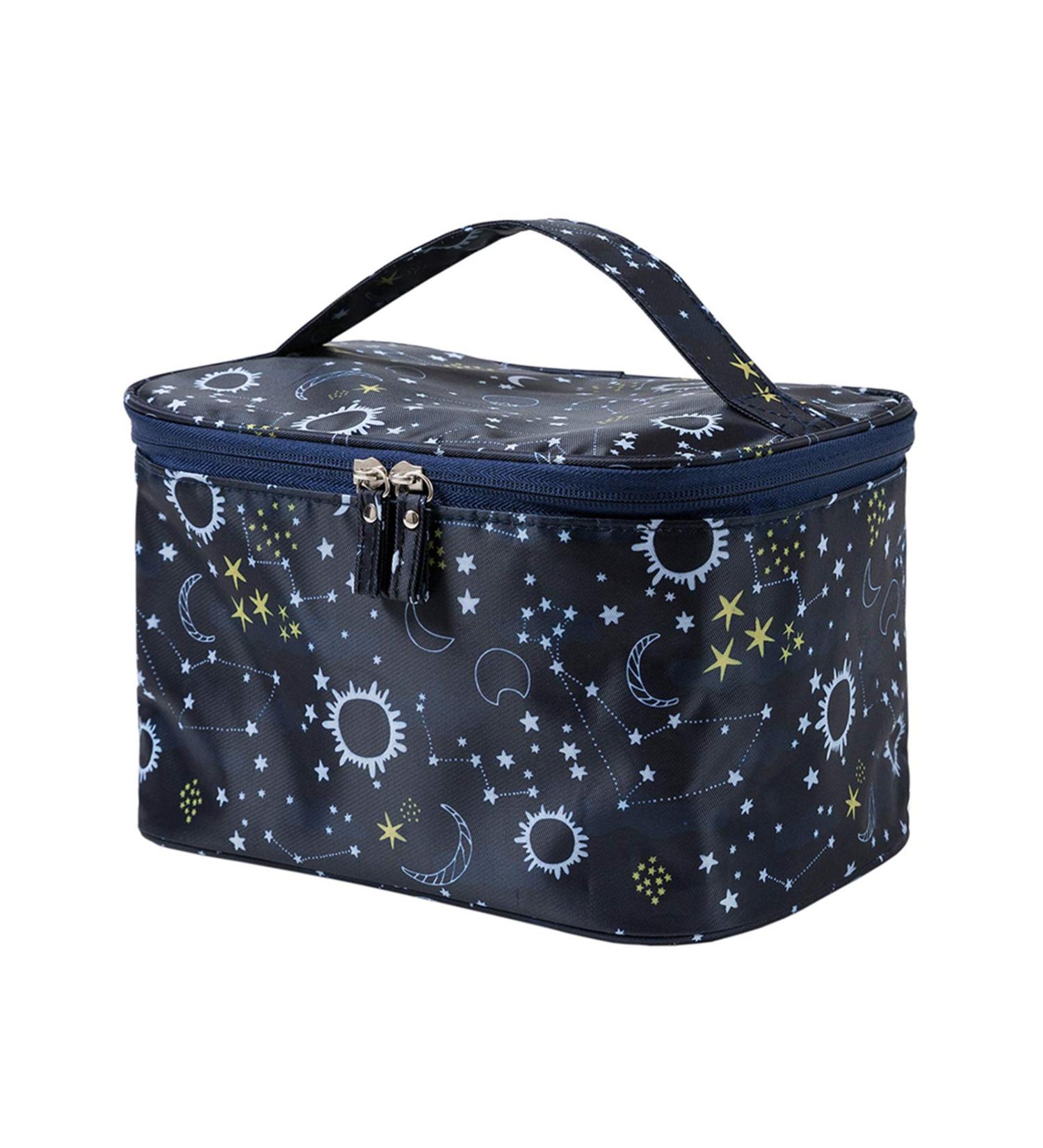 Jooneng Travel Makeup Bag - Waterproof Cosmetic Storage for Women - Portable Starry Sky Wash Bag - Buy Online on GoSupps.com