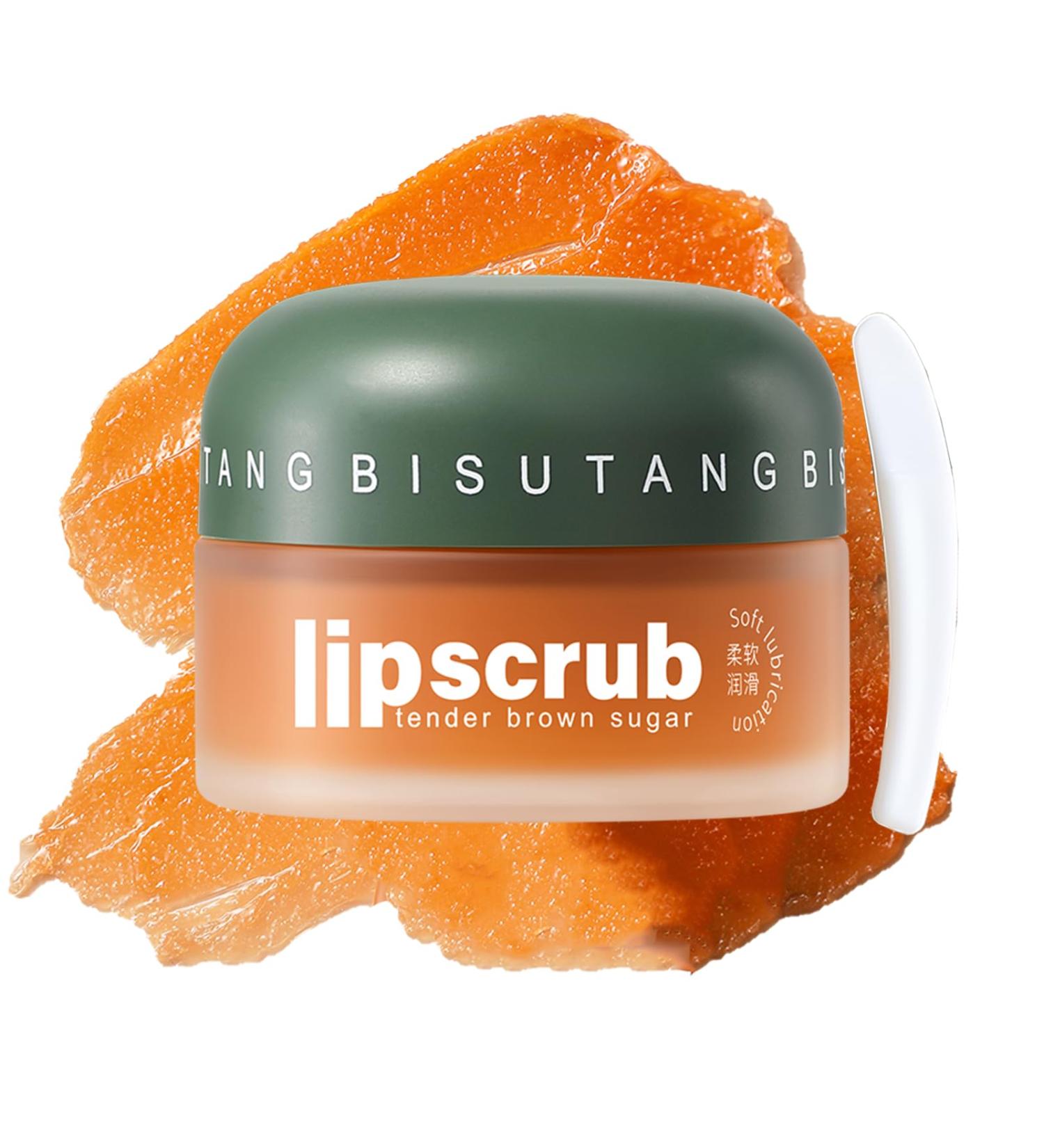 Brown Sugar Lip Scrub Lip Care Scrubs Lip Scrub Exfoliator To Remove Dead Skin Lip Lightening For Dark Lips Lip Exfoliator With Coconut Oil Vitamin E And Honey For Hydrating And Plumper Lips - Buy Online on GoSupps.com