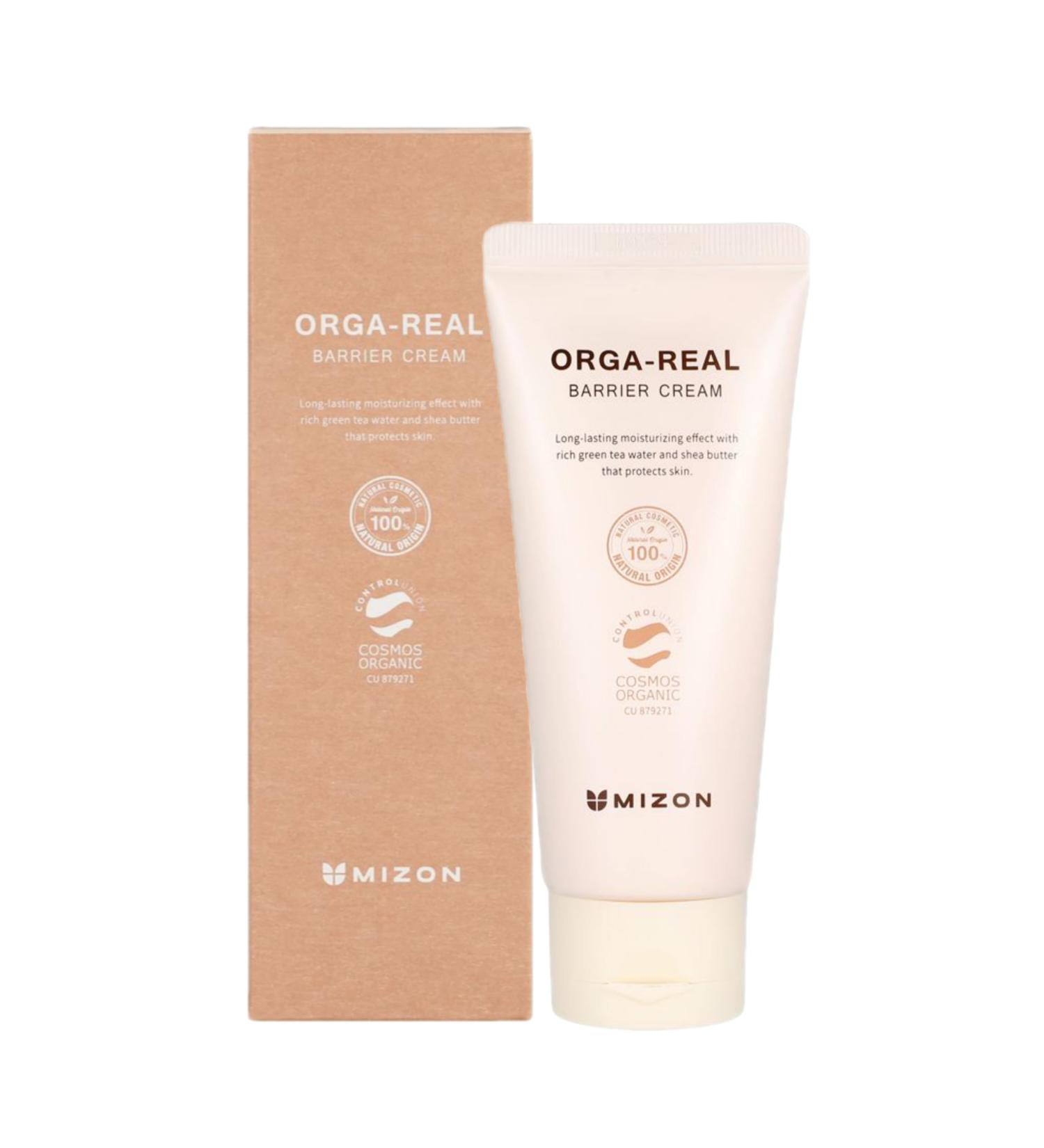  MIZON ORGA REAL BARRIER CREAM (100ml) Korean Skincare - Bio & Vegan Moisturizing Cream - Baobab Oil & Shea Butter - All in one cream Face & Body - Suitable for sensitive kin - Buy Online on GoSupps.com