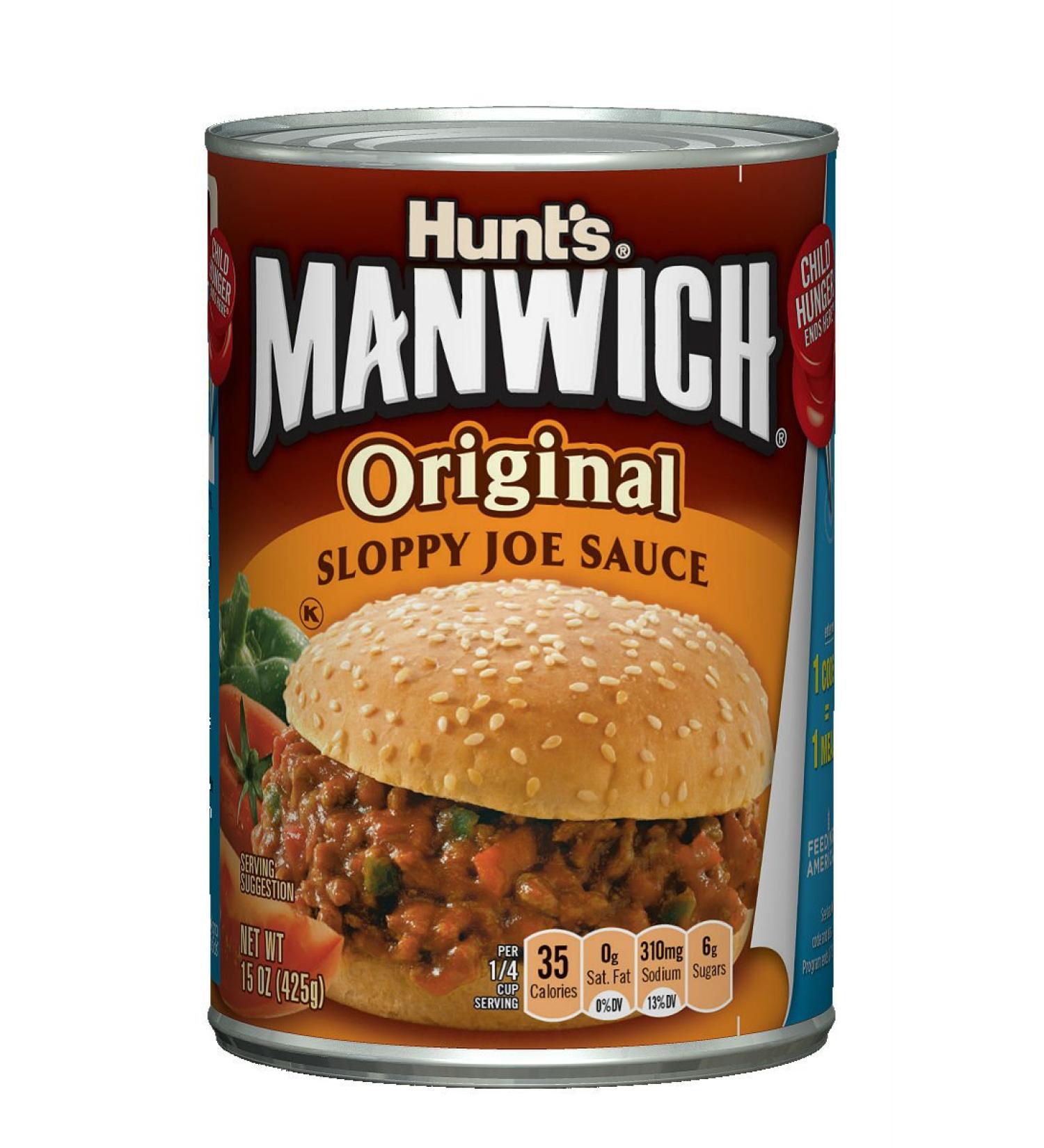 Hunt's Manwich Original Sloppy Joe's Sauce 15 oz - Delicious Sloppy Joe's Sauce for Quick & Easy Meals - Buy Online on GoSupps.com