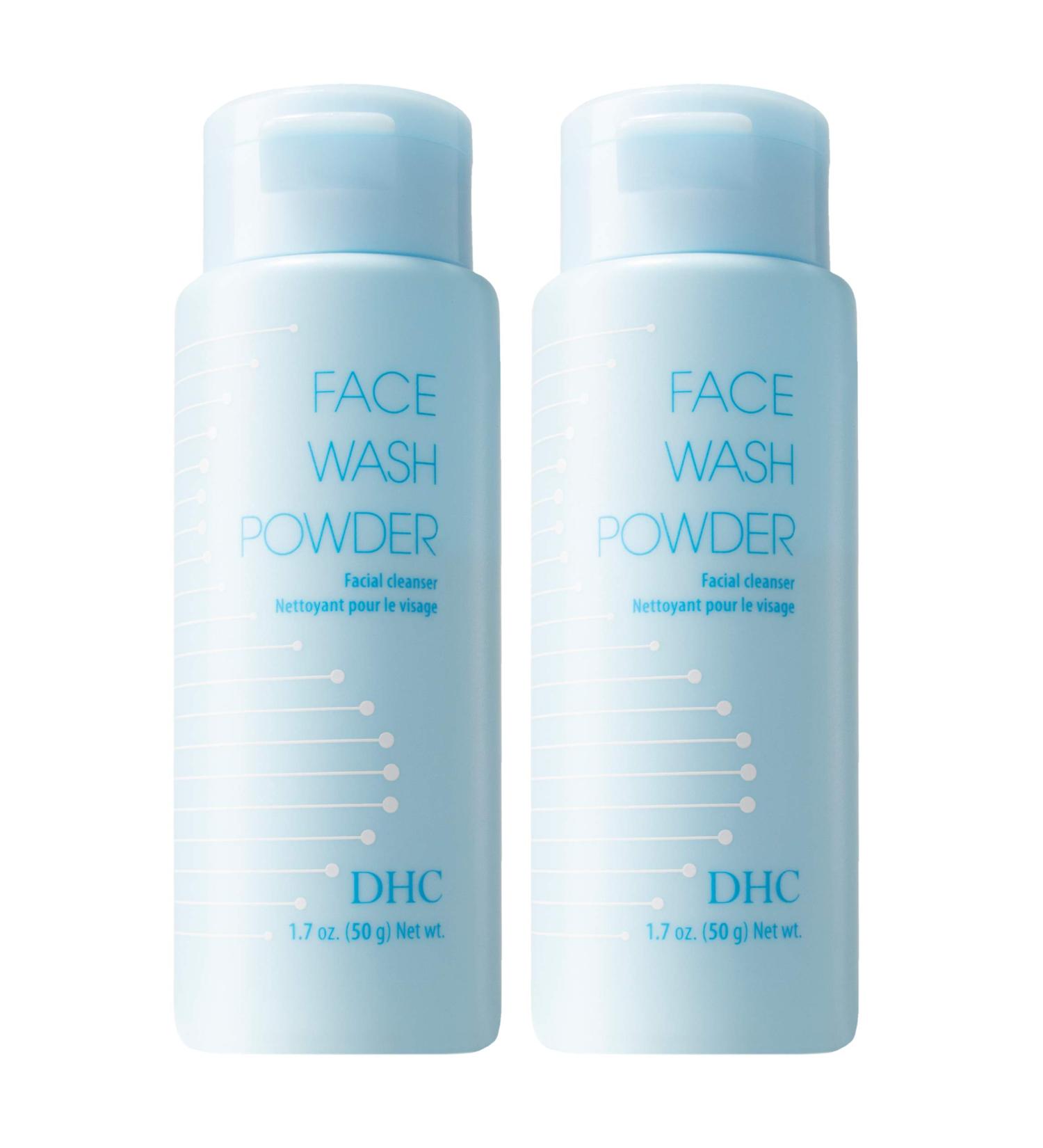 DHC Face Wash Powder 2 Pack - Gentle Exfoliating Formula, Hydrating & Fragrance-Free - 1.7 oz Each - Buy Online on GoSupps.com