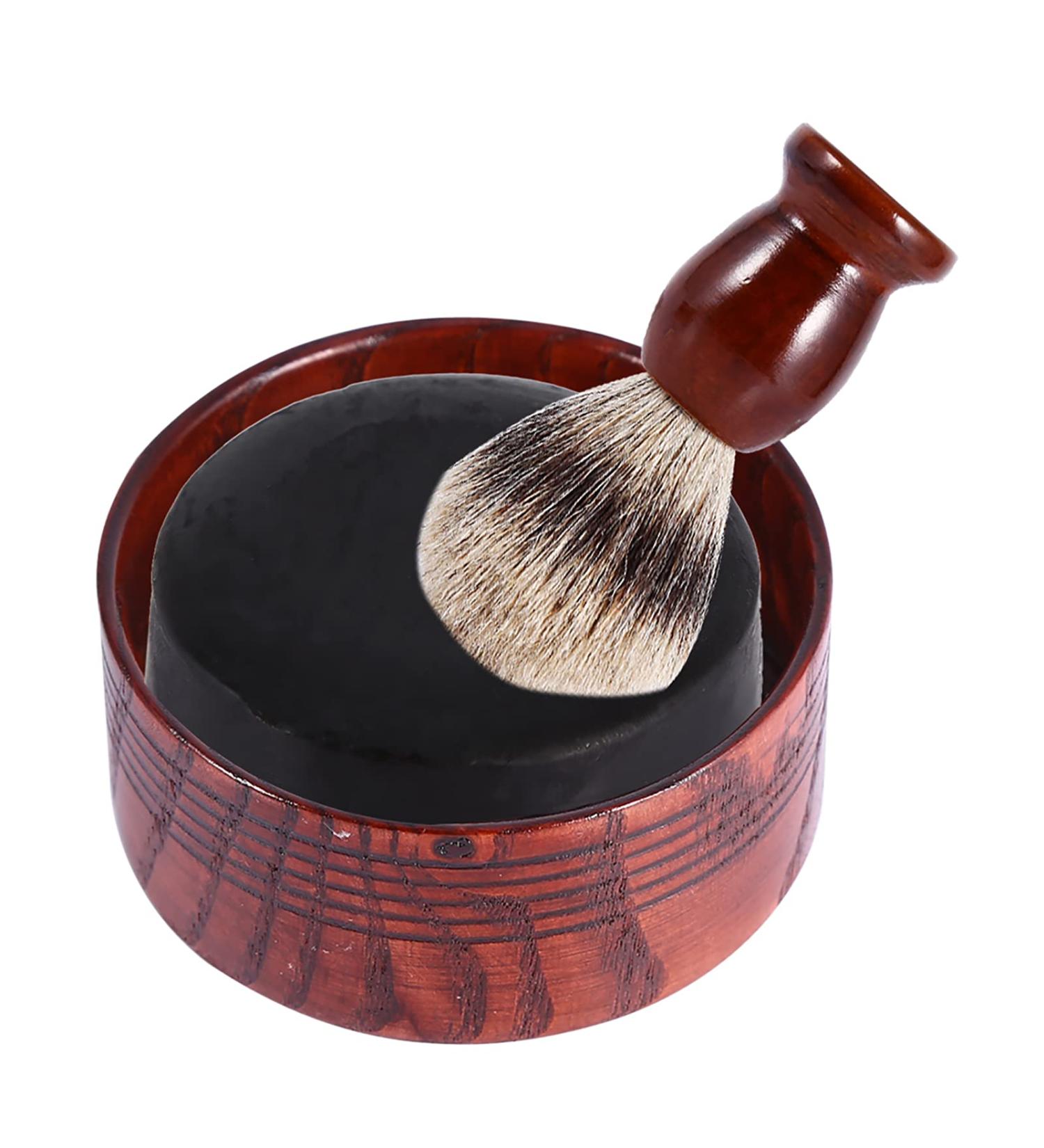 FILFEEL Wooden Shaving Bowl & Soap Dish Cup - Natural Razor Tool for Men | Premium Shaving Foam Accessory - Buy Online on GoSupps.com