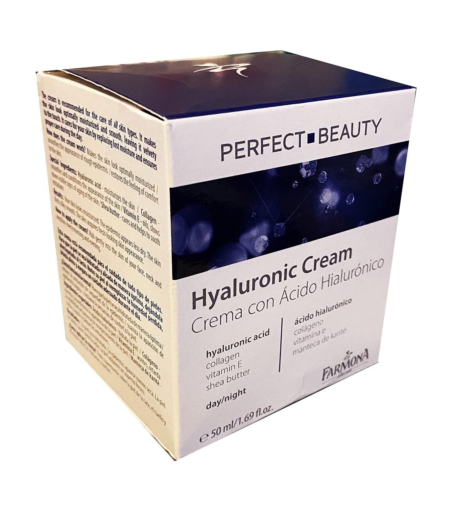Farmona Perfect Beauty Hyaluronic Day and Night Cream 1.69 oz - Buy Online on GoSupps.com
