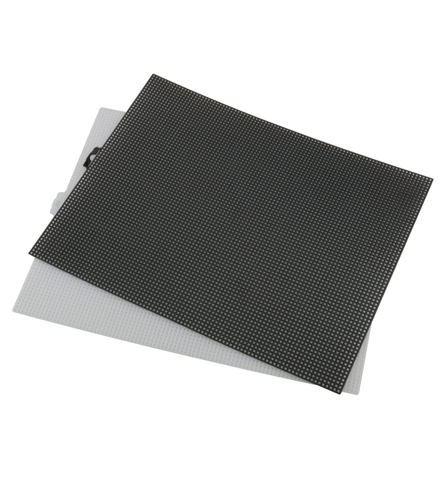 2pcs Cuttable Plastic Mesh Canvas for Embroidery & Crafting | 10.2 x 13.2 inch Black & White | Ideal for Knitting & Crochet Projects - Buy Online on GoSupps.com
