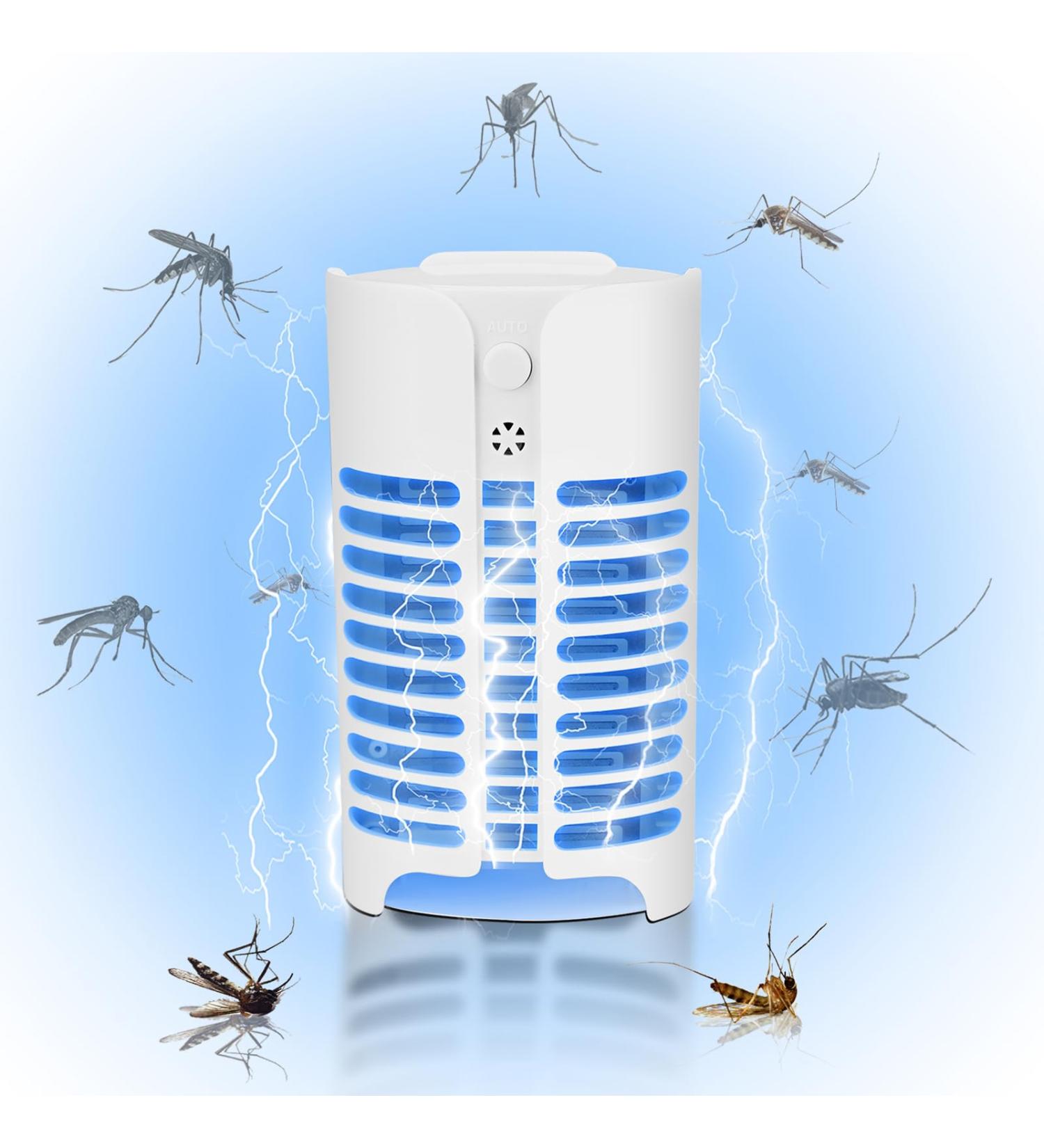 Mosquito Killer Fly Killer Plug-in UV Mosquito lamp Intelligent Mosquito lamp Electric Shock Mosquito Suitable for Bedroom Living Room Kitchen Bathroom Restaurant Office Space - Buy Online on GoSupps.com
