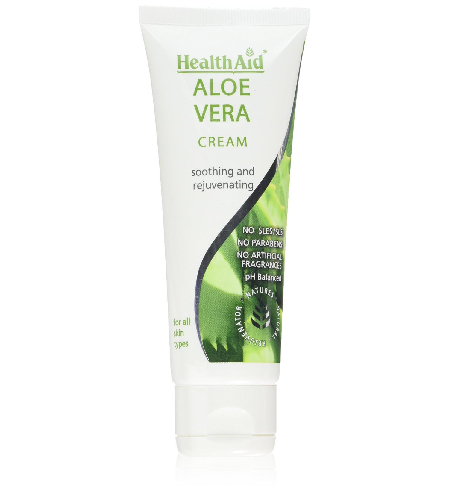 HealthAid Aloe Vera Cream 75ml - Soothing Skincare Essential - Buy Online on GoSupps.com