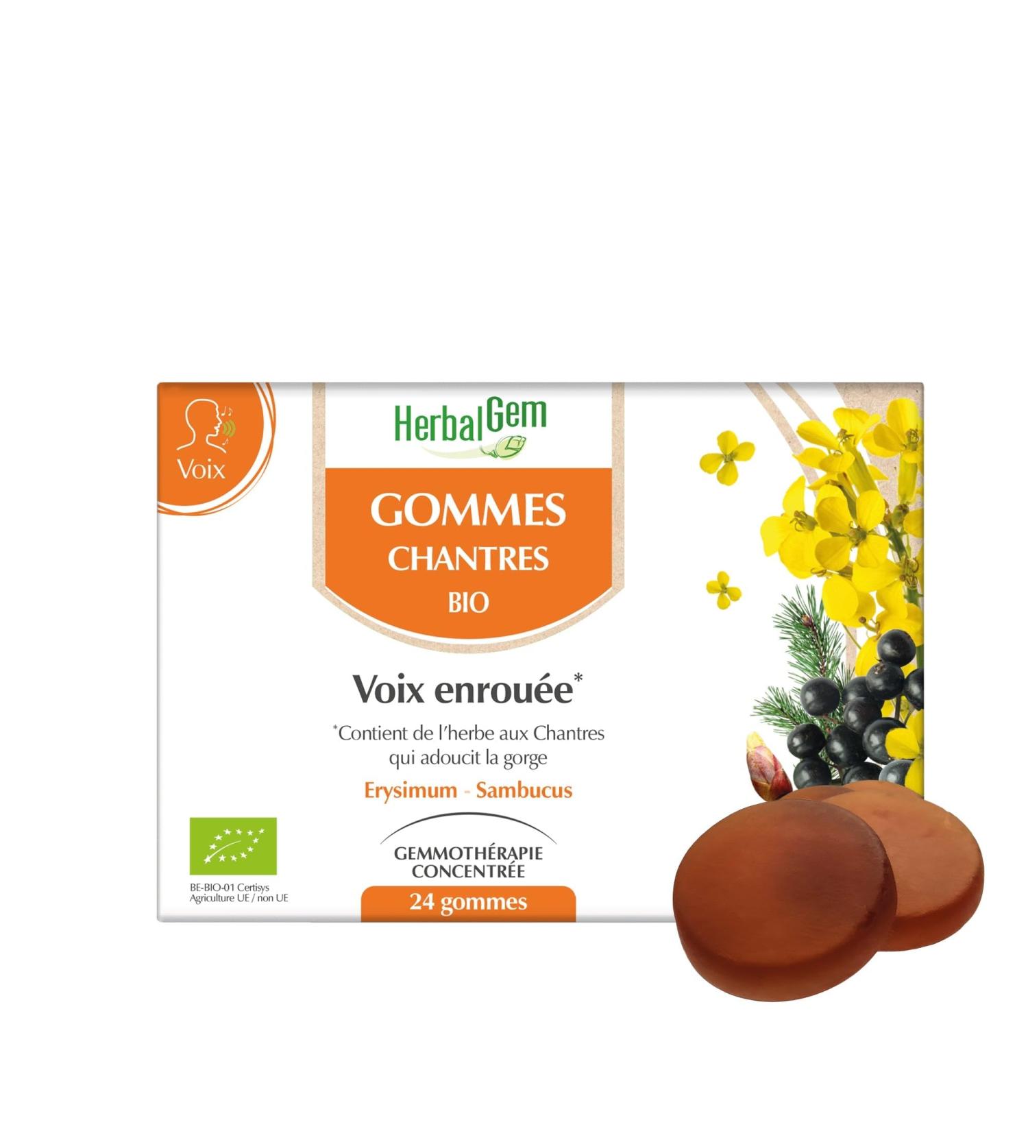 HerbalGem Organic Cantors Erasers Brilliance to the Voice 24 Erasers