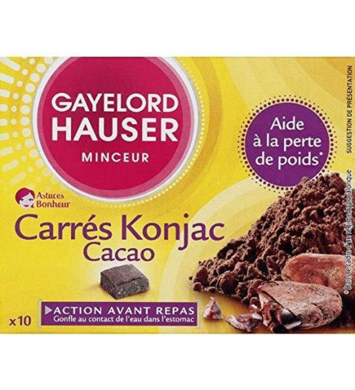 GAYELORD HAUSER GAYELORD HAUSER - Cocoa Konjac Squares - Appetite Suppressant - Weight Loss Aid - 100g