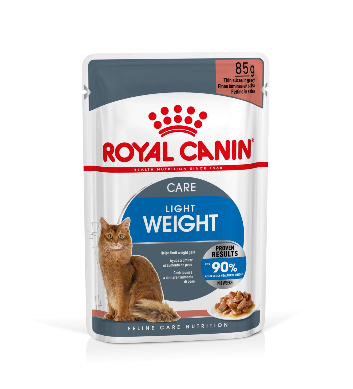 Royal Canin Light Weight Care In Gravy Adult Wet Cat Food 85g (Pack of 12) - Buy Online on GoSupps.com