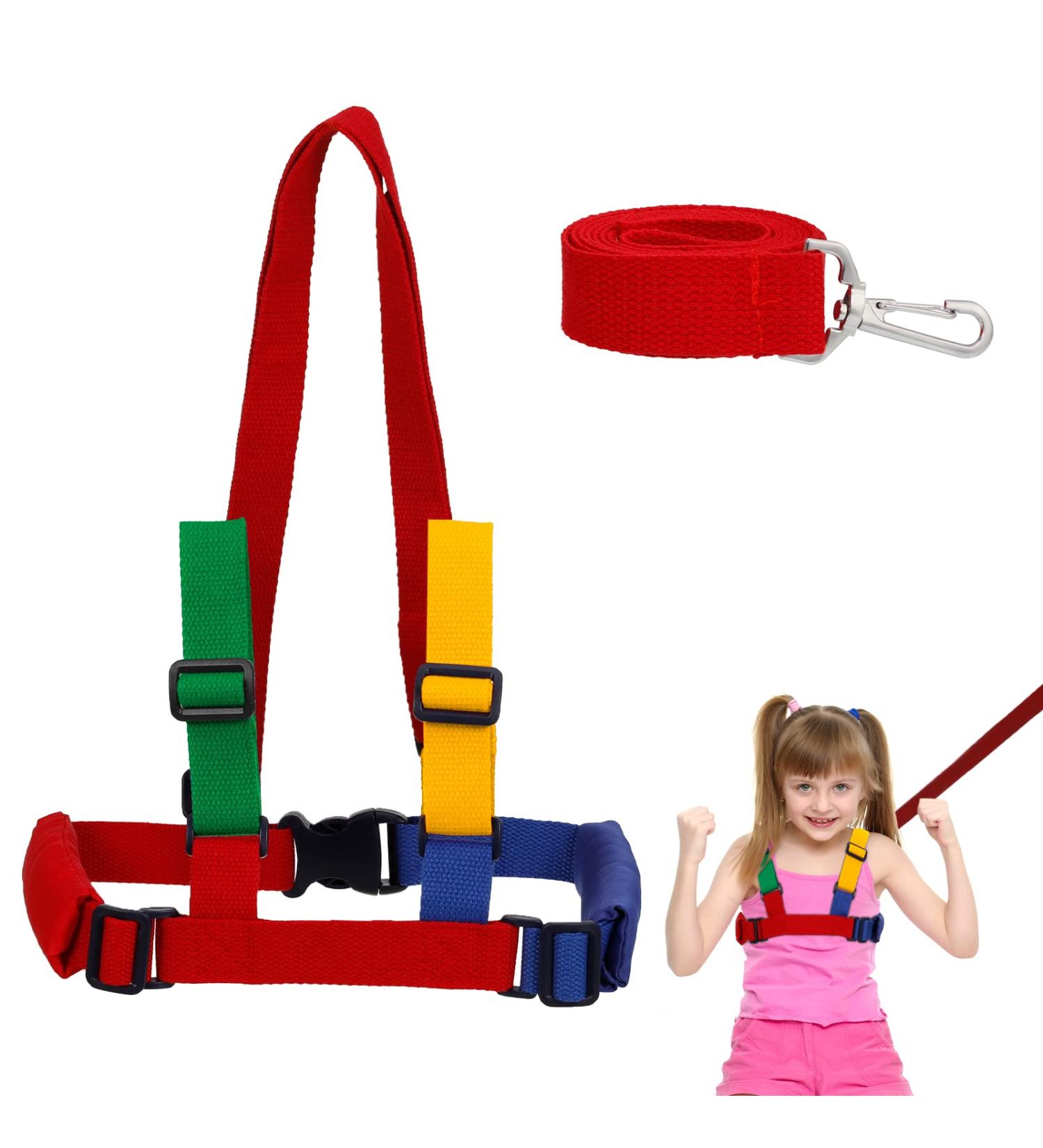 Child Safety Walking Harness & Leash Set - Anti-Lost Toddler Hand Belt for Children - Yellow/Green - Buy Online on GoSupps.com