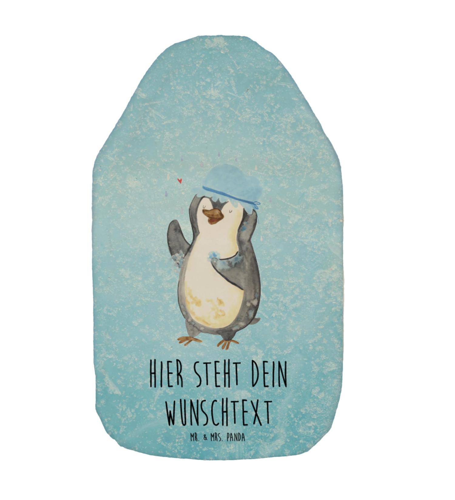 Personalized Penguin Hot Water Bottle | Mr. & Mrs. Panda | Unique Gift for Couples | Custom Name Cover - Buy Online on GoSupps.com