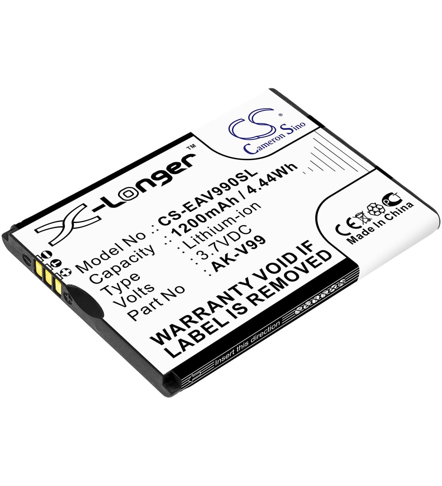 1200mAh Battery Replacement for V99 AK-V99 - High Capacity 3.7V Rechargeable Battery - Buy Online on GoSupps.com