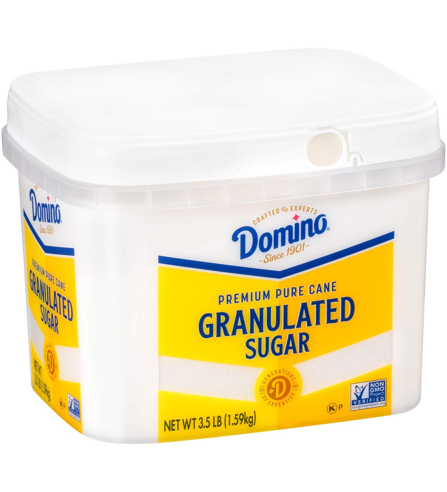 Domino Granulated Pure Cane Sugar 3.5 LB Easy Baking Tub - Premium Quality Sweetener - Buy Online on GoSupps.com