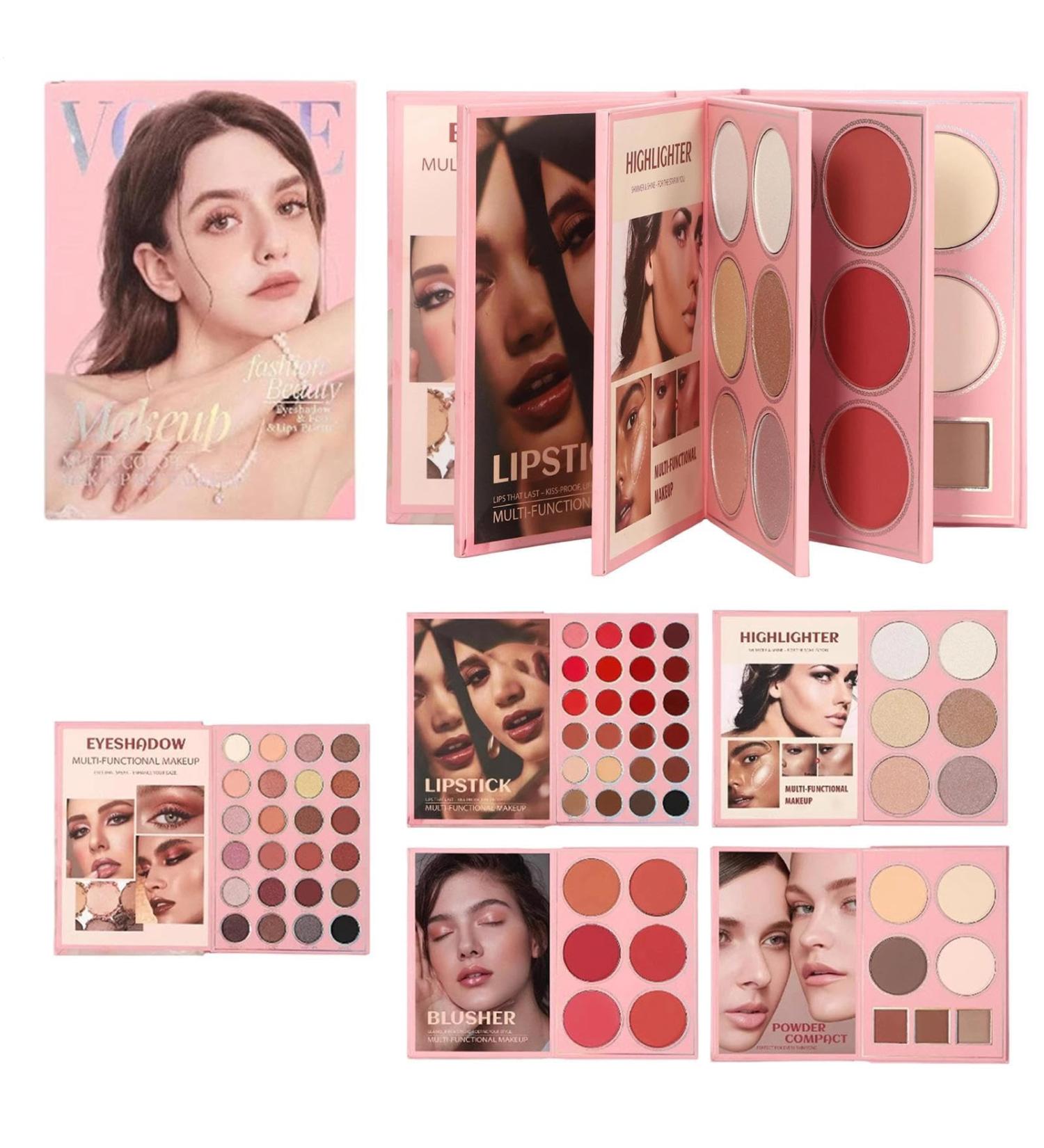 Palette De Fards Paupi res - Kit De Maquillage Blush Style Livre 5 Couches | Palette De Maquillage Visage Complet | Pour Femmes Filles Passionn es Routine Quotidienne Mariage F te Pratique - Buy Online on GoSupps.com
