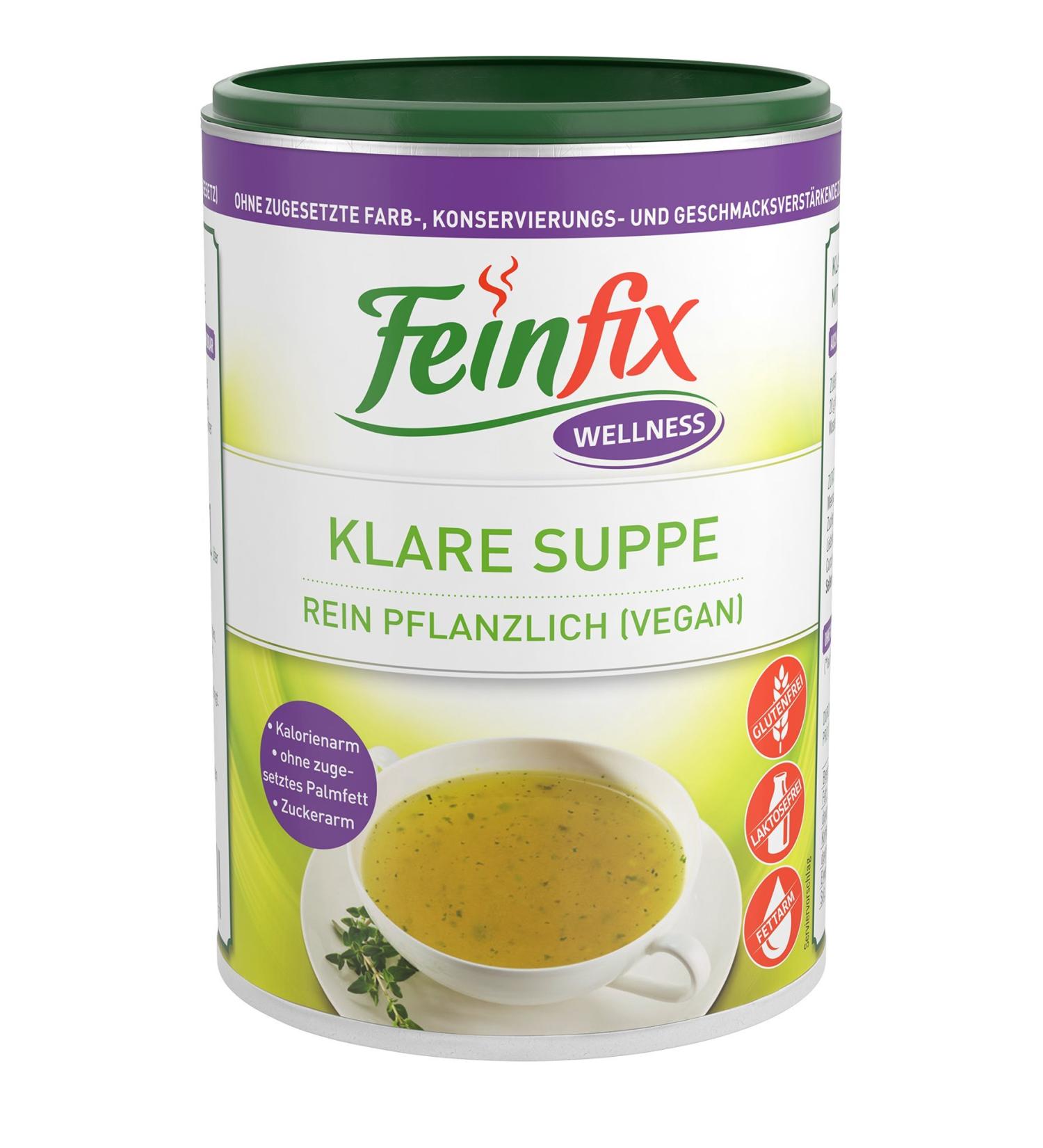 Fine-Fix Wellness Clear Soup 220g - Low Calorie Vegan Soup Powder | No Flavor Enhancers | Healthy Vegetable Broth for International Shipping - Buy Online on GoSupps.com