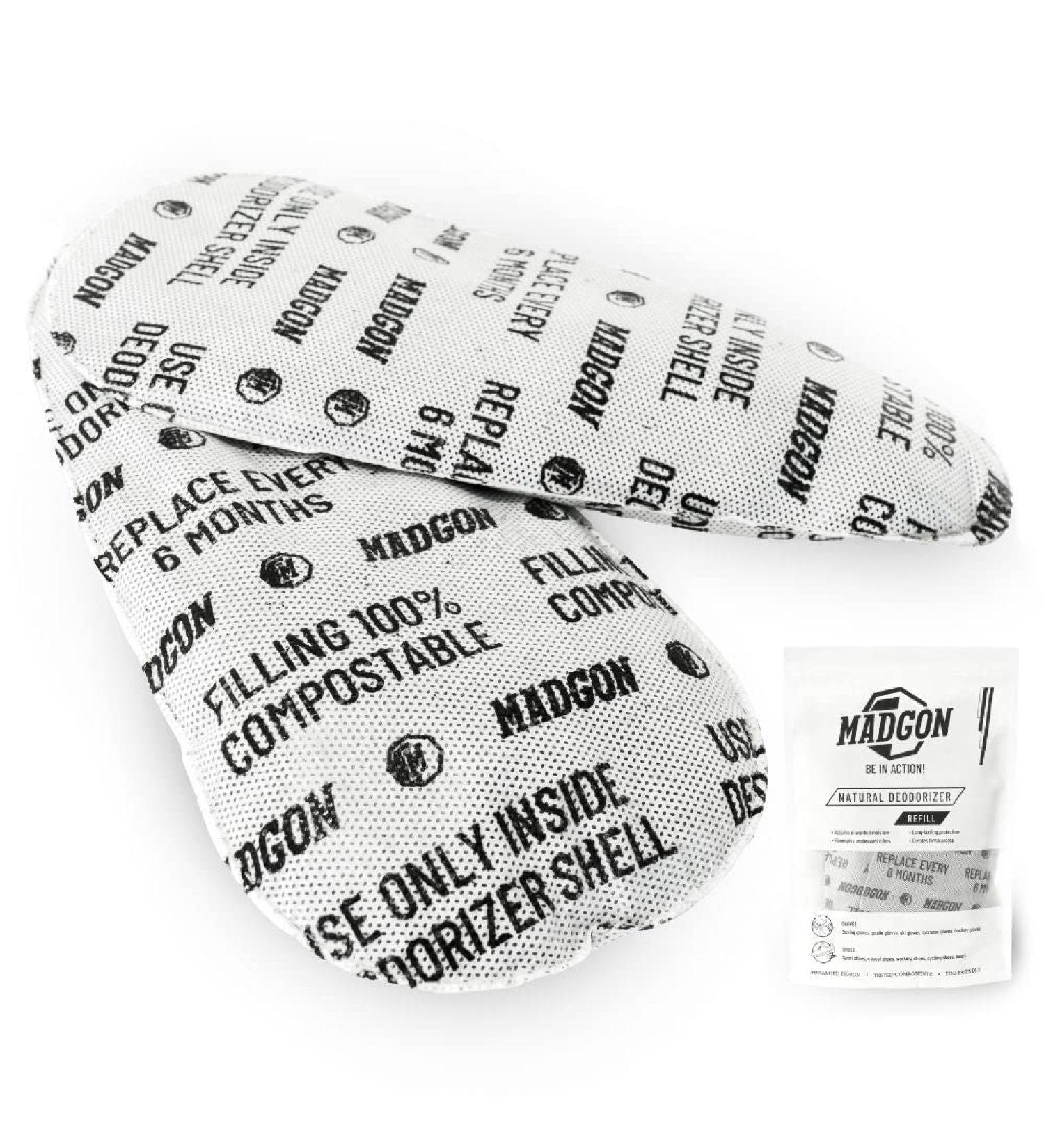 Madgon Odor Remover for Shoes & Gloves - 4 Varieties Deodorizer with Activated Carbon | Fresh & Pleasant Smell - Buy Online on GoSupps.com