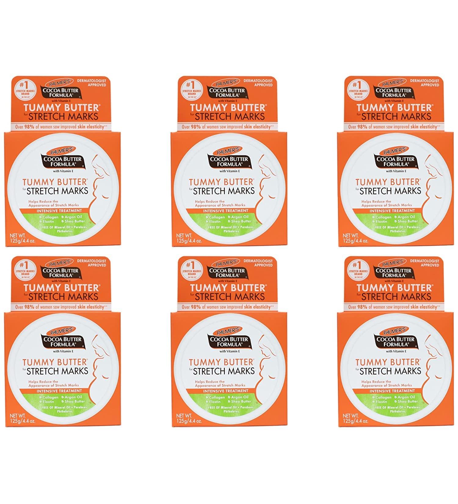 Palmer's Cocoa Butter Tummy Butter 6 Pack - 4.4oz Jars | Smooth Skin & Prevent Stretch Marks | International Shipping - Buy Online on GoSupps.com