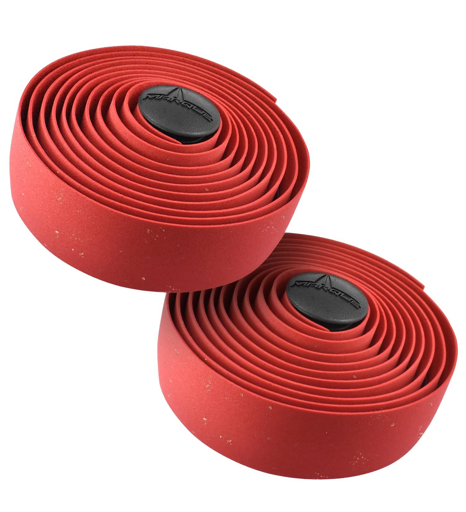 MARQUE Suede Bike Handlebar Tape - Red Cork - 2PCS Set for Road Cycling - Buy Online on GoSupps.com
