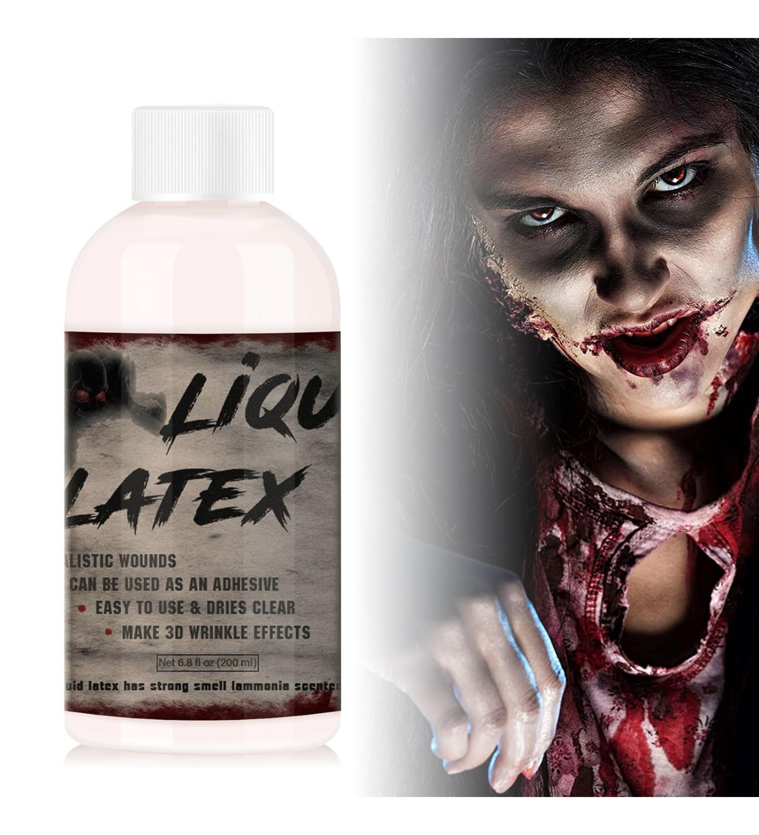 CHASPA Light Flesh Liquid Latex SFX Makeup 6.8 FL.OZ for Halloween Costumes & Special Effects - Skin Glue for Monster, Zombie, Scar & Wound Makeup - Buy Online on GoSupps.com