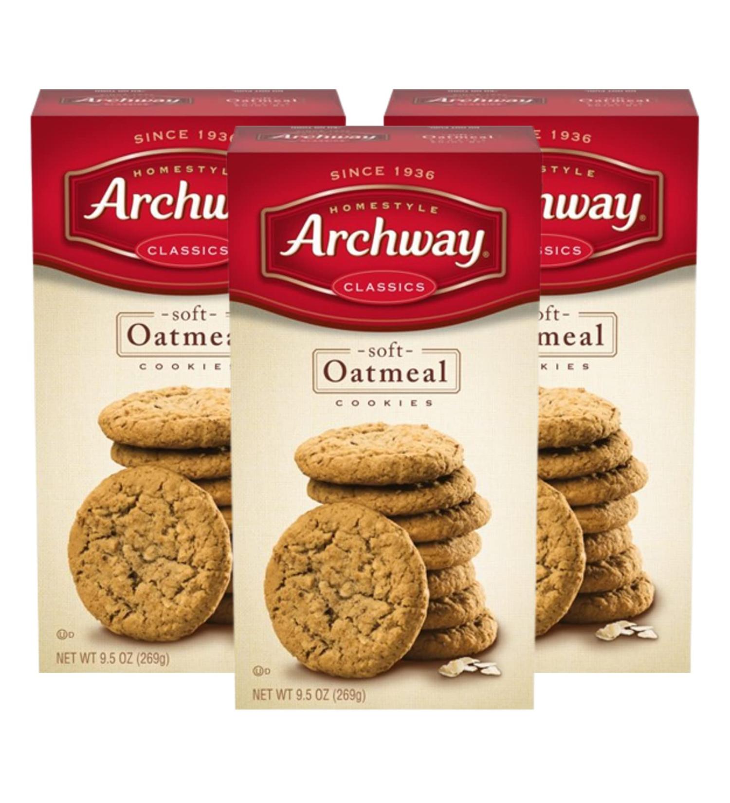 Archway Classics Soft Oatmeal Cookies - 9.5 Oz (Pack of 3) - Buy Online on GoSupps.com
