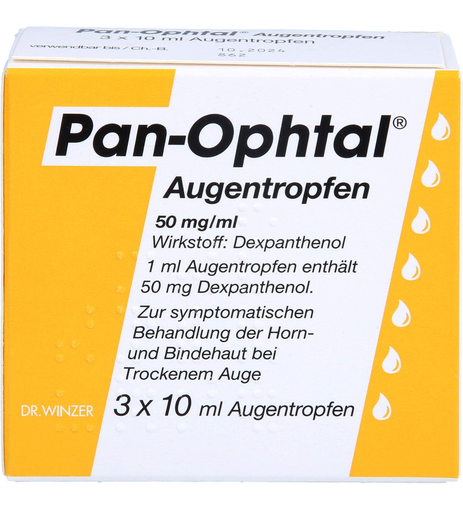 Buy Pan Ophtal Eye Drops 3x10 ml - Fast International Shipping | Relief for Dry Eyes - Buy Online on GoSupps.com