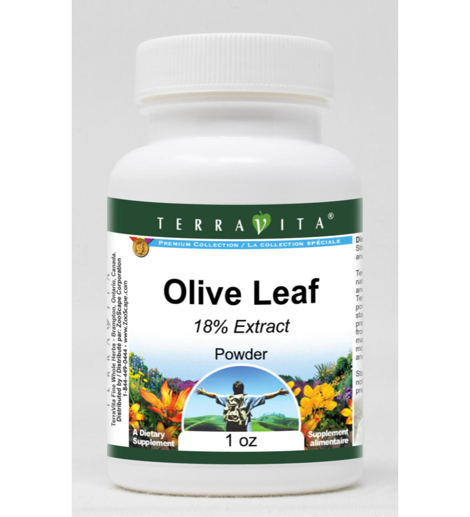 Olive Leaf 18% Powder (1 oz ZIN: 521790) - Buy Online on GoSupps.com