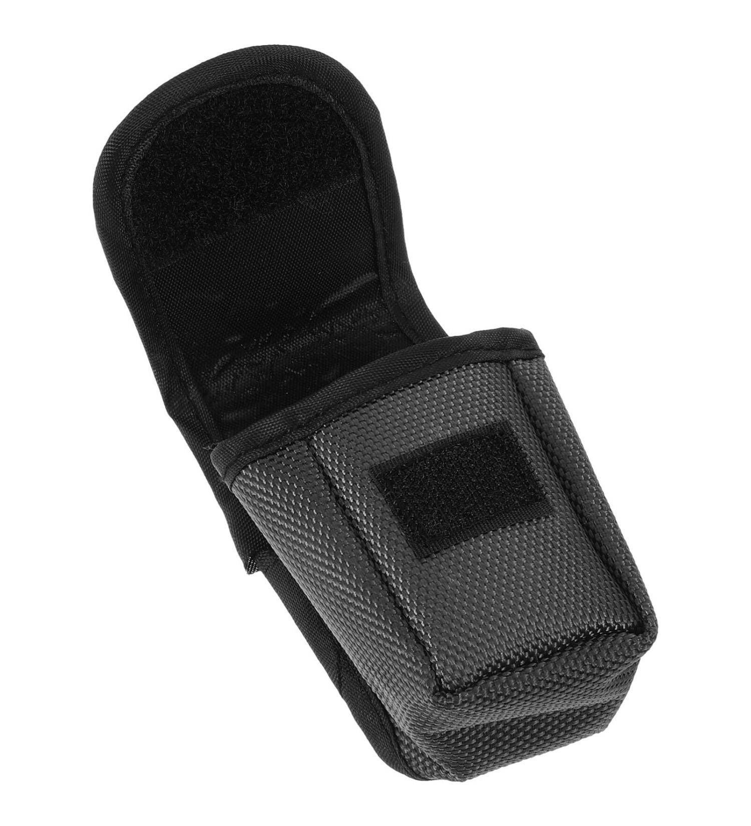 JECOMPRIS Black Handbag Case for Pulse Oximeters | Portable Oxygen Sensor Carry Pouch | Durable Nylon O2 Saturation Monitor Storage - Buy Online on GoSupps.com