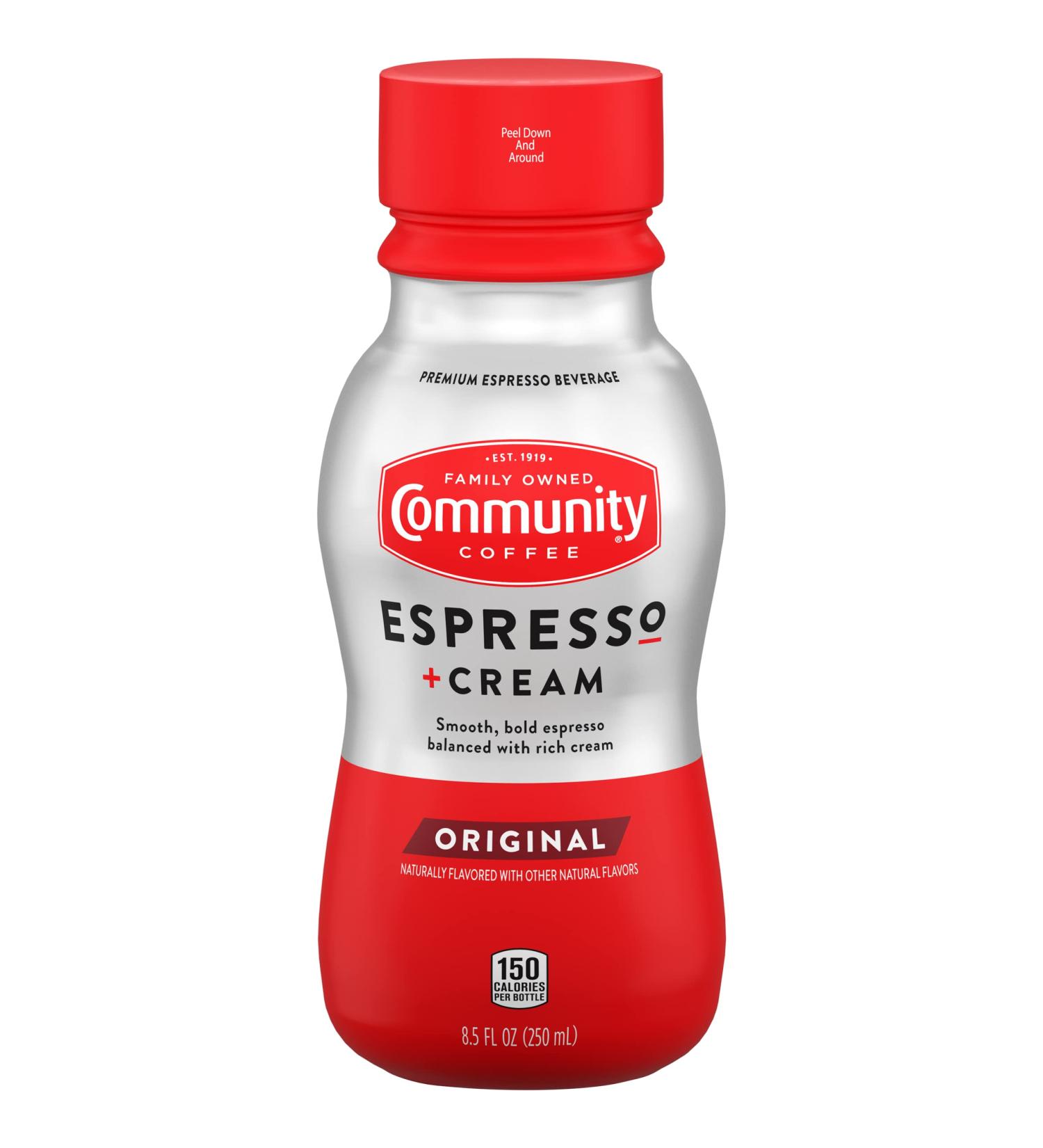 Community Coffee Espresso + Cream RTD 8.5 oz Bottle - Buy Online on GoSupps.com